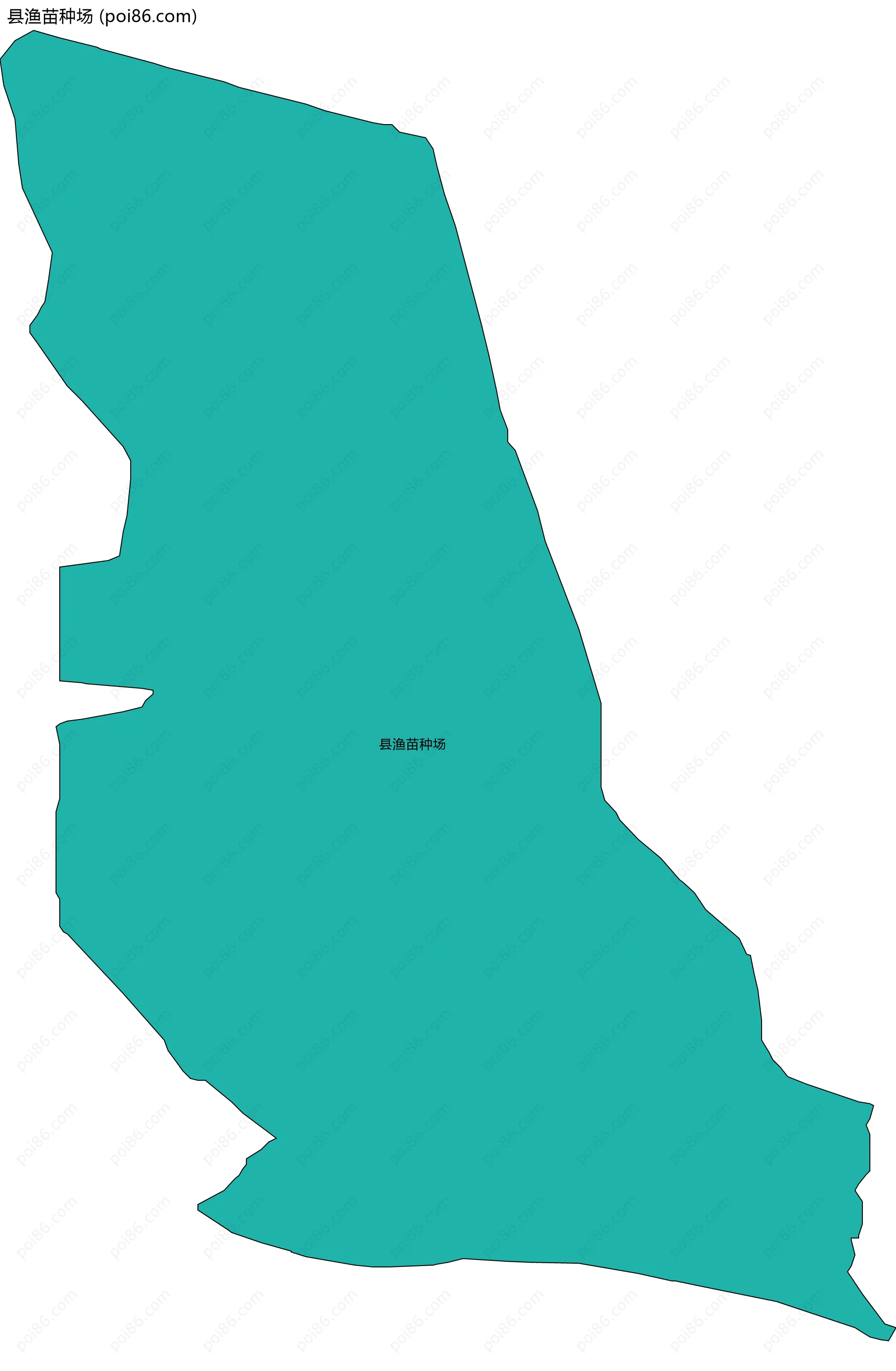 县渔苗种场边界地图