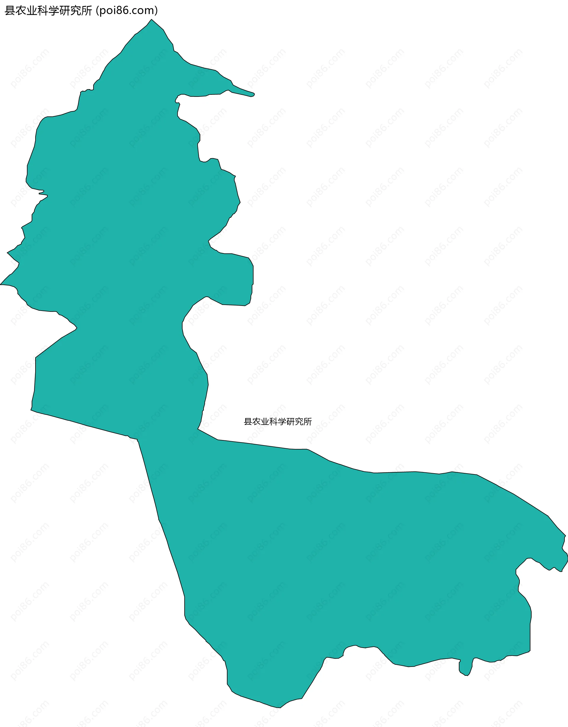 县农业科学研究所边界地图