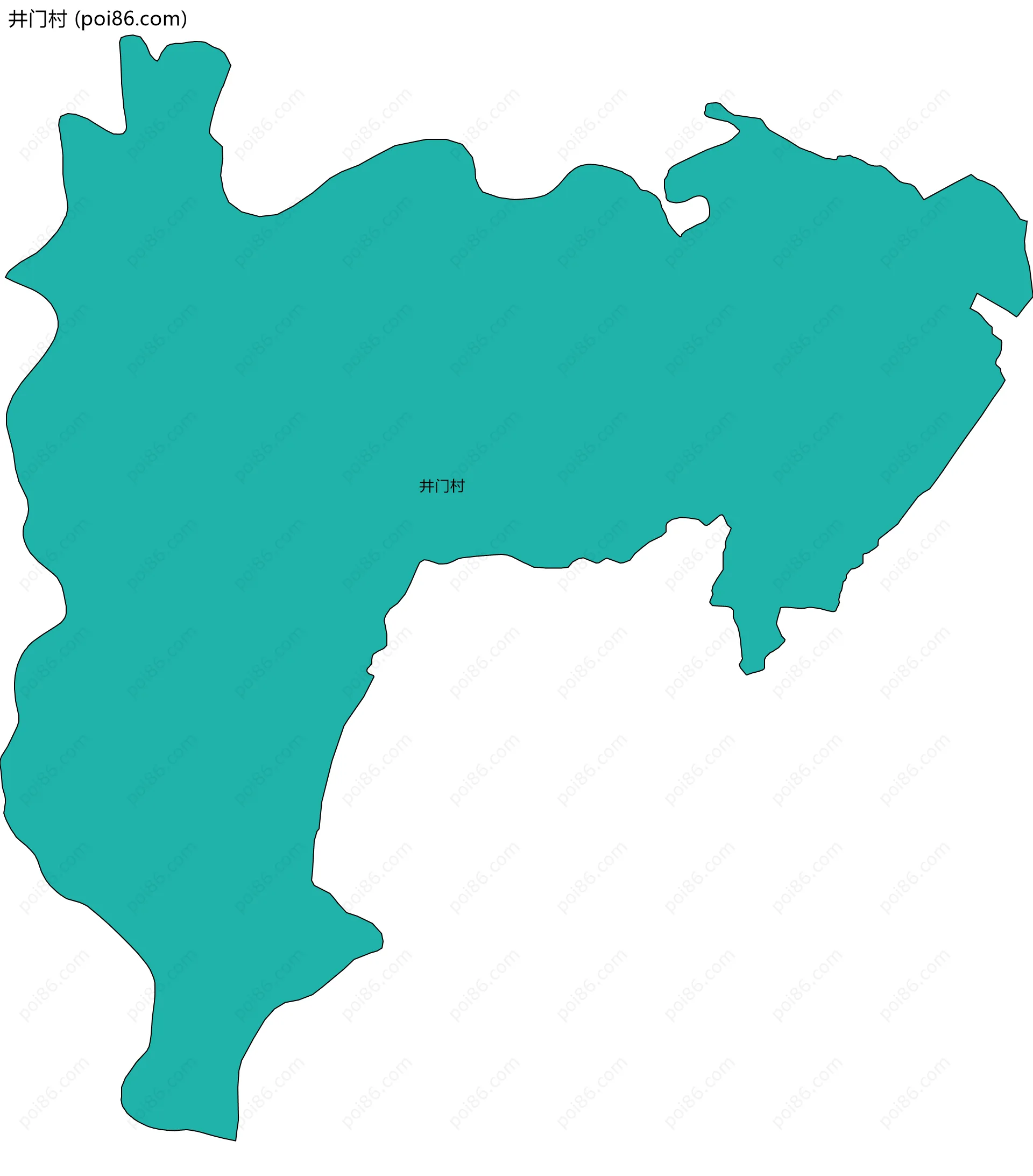 井门村边界地图