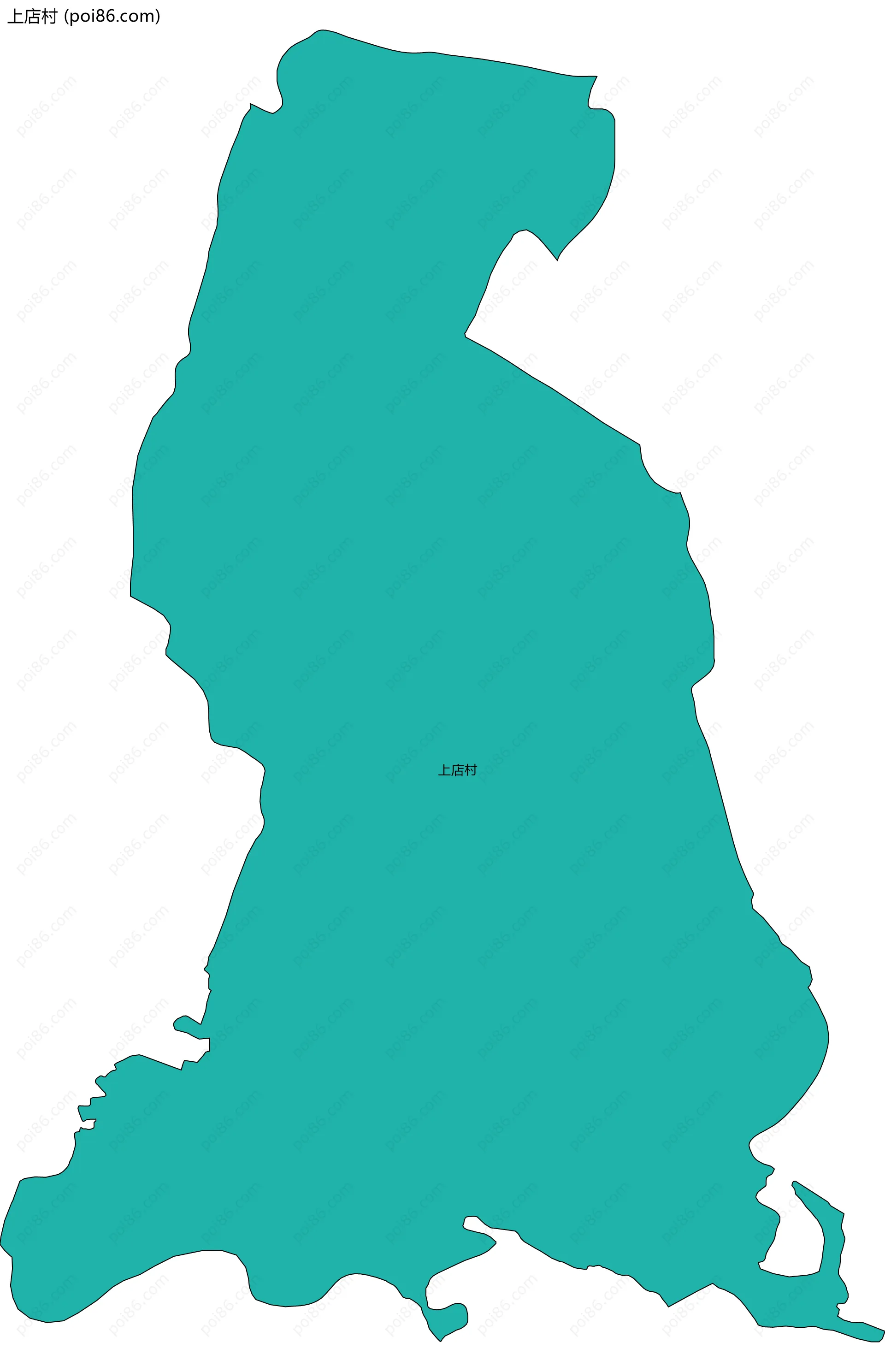 上店村边界地图