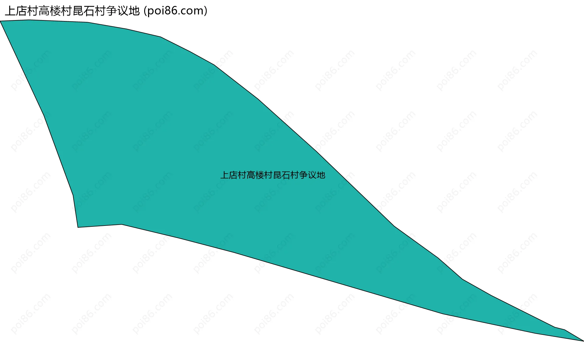 上店村高楼村昆石村争议地边界地图
