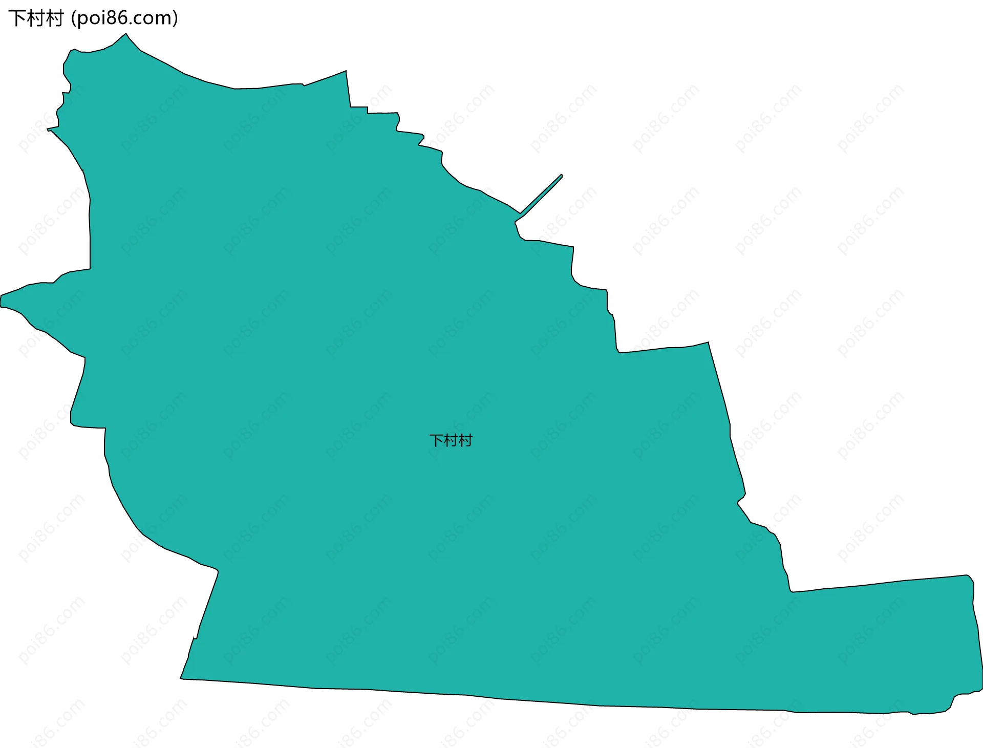 下村村边界地图