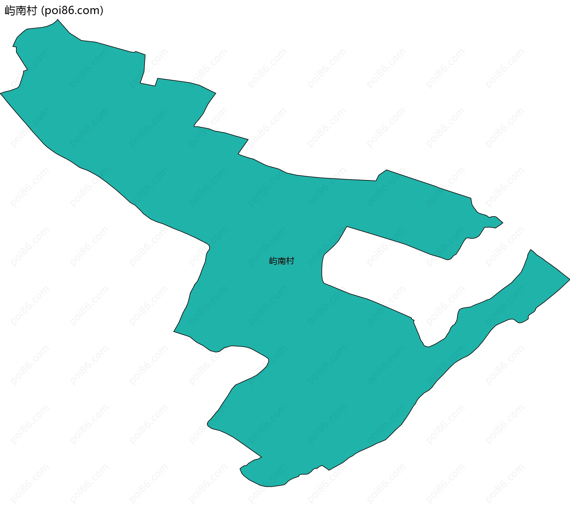 屿南村边界地图