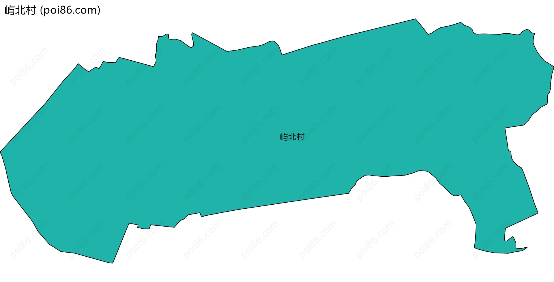 屿北村边界地图