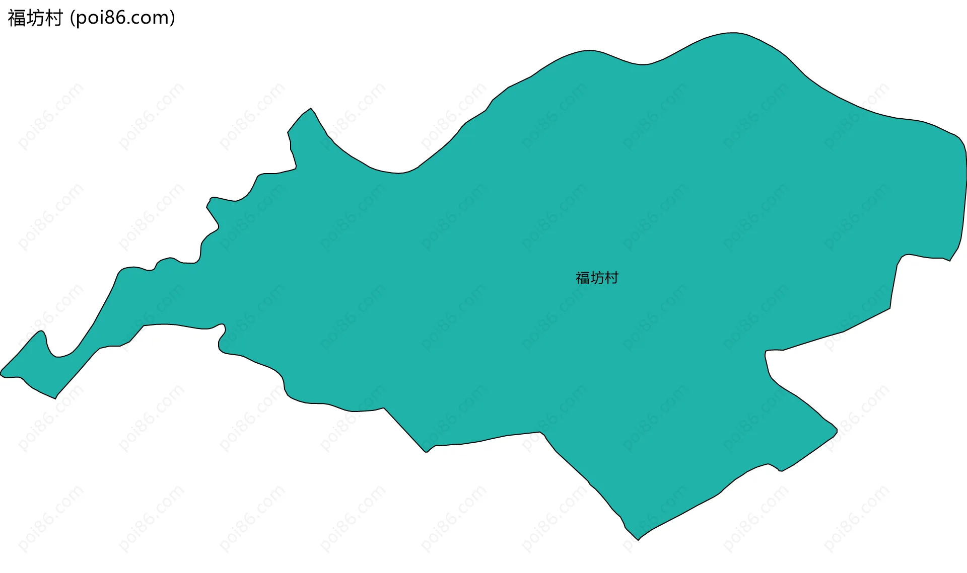 福坊村边界地图