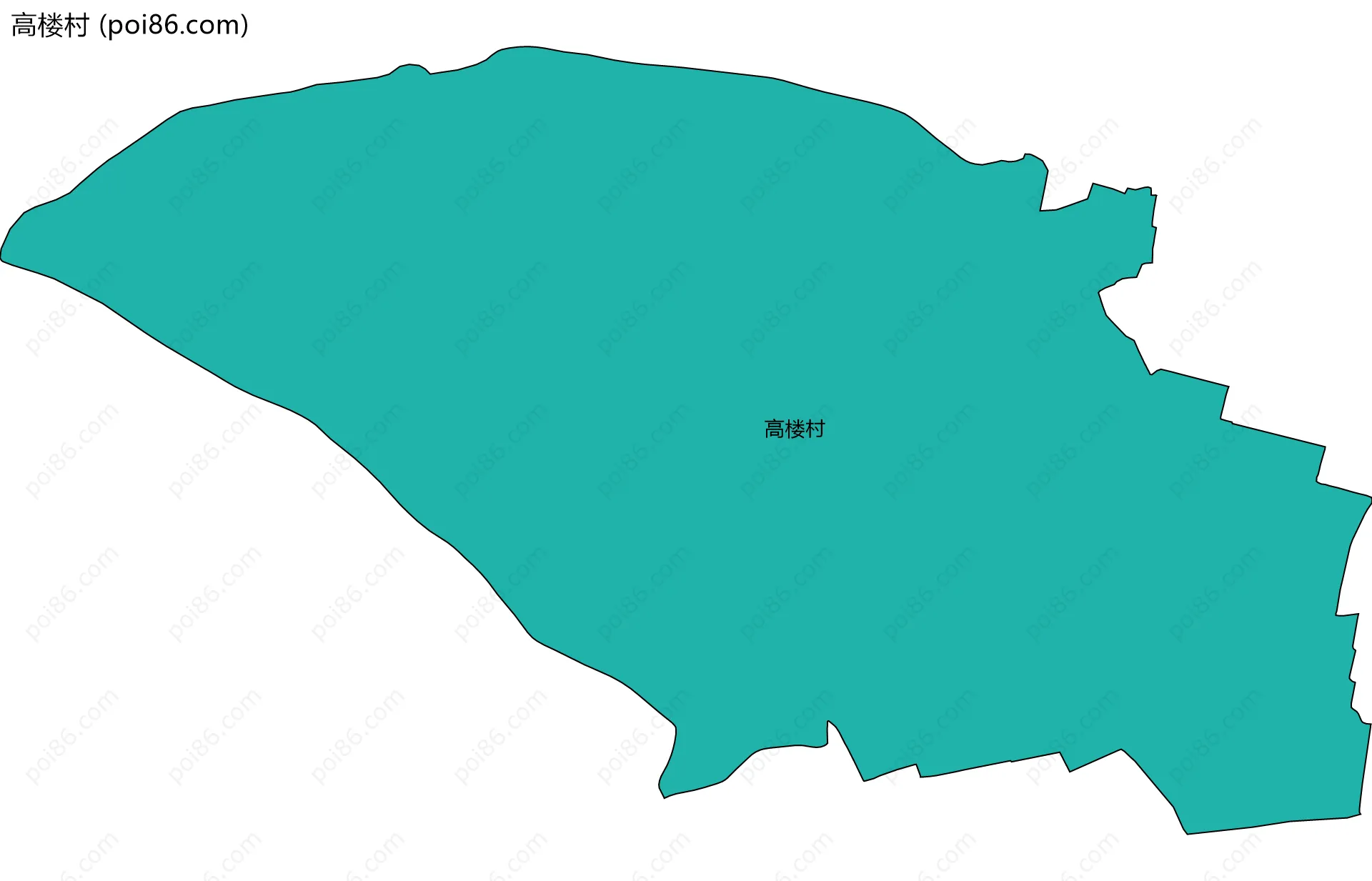 高楼村边界地图