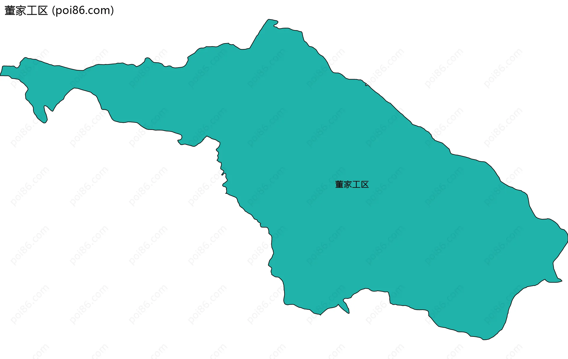 董家工区边界地图