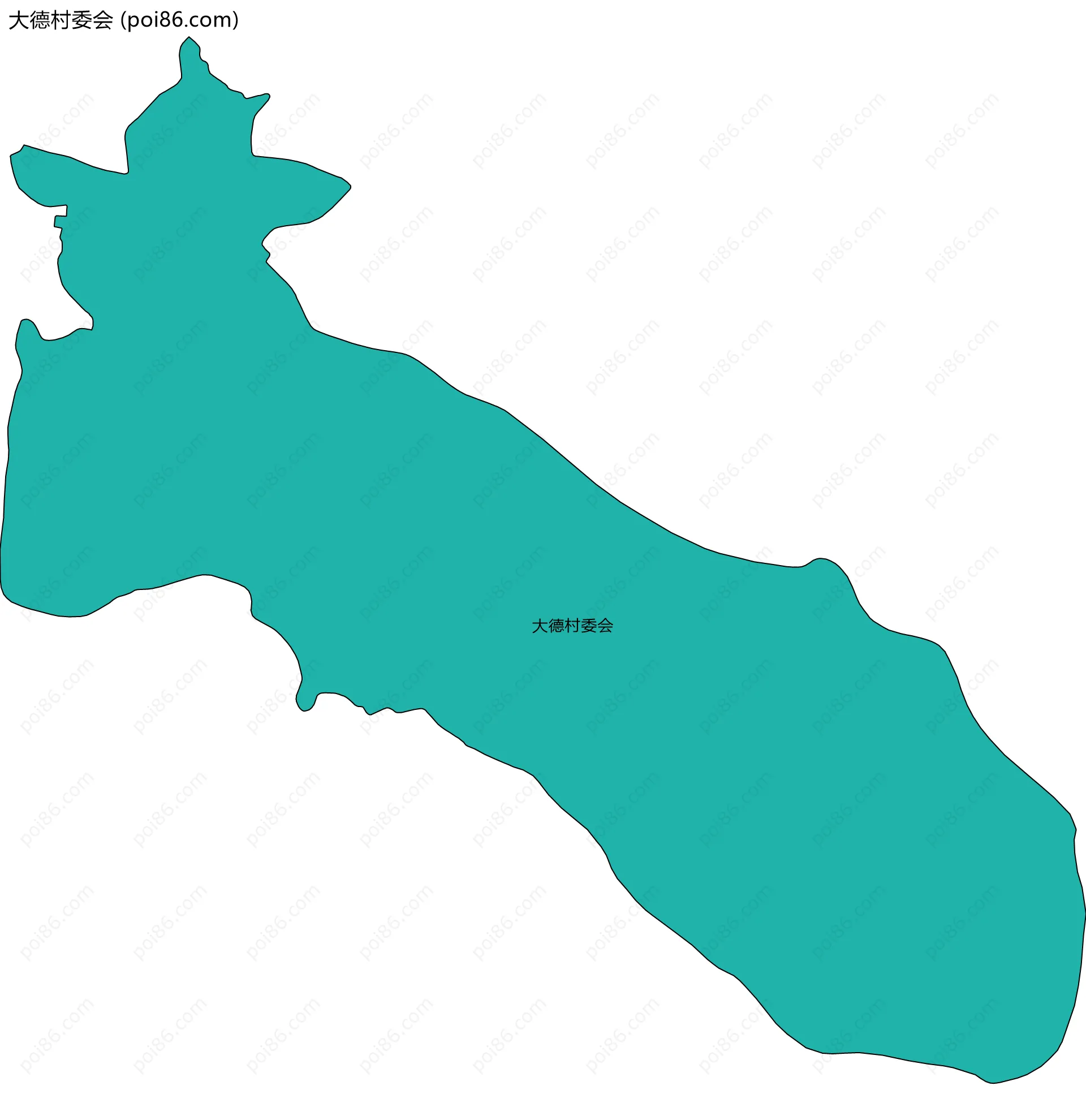 大德村委会边界地图