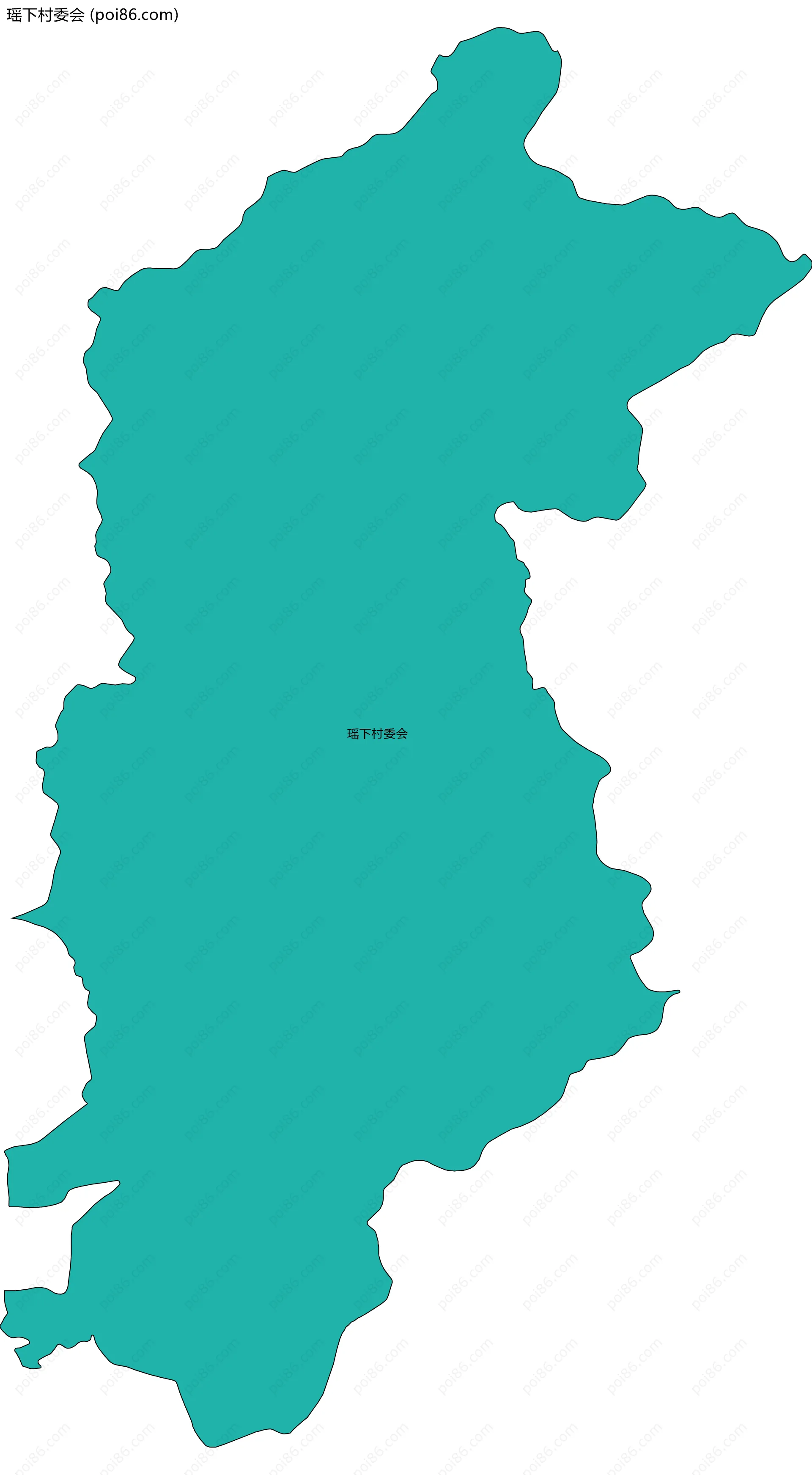 瑶下村委会边界地图