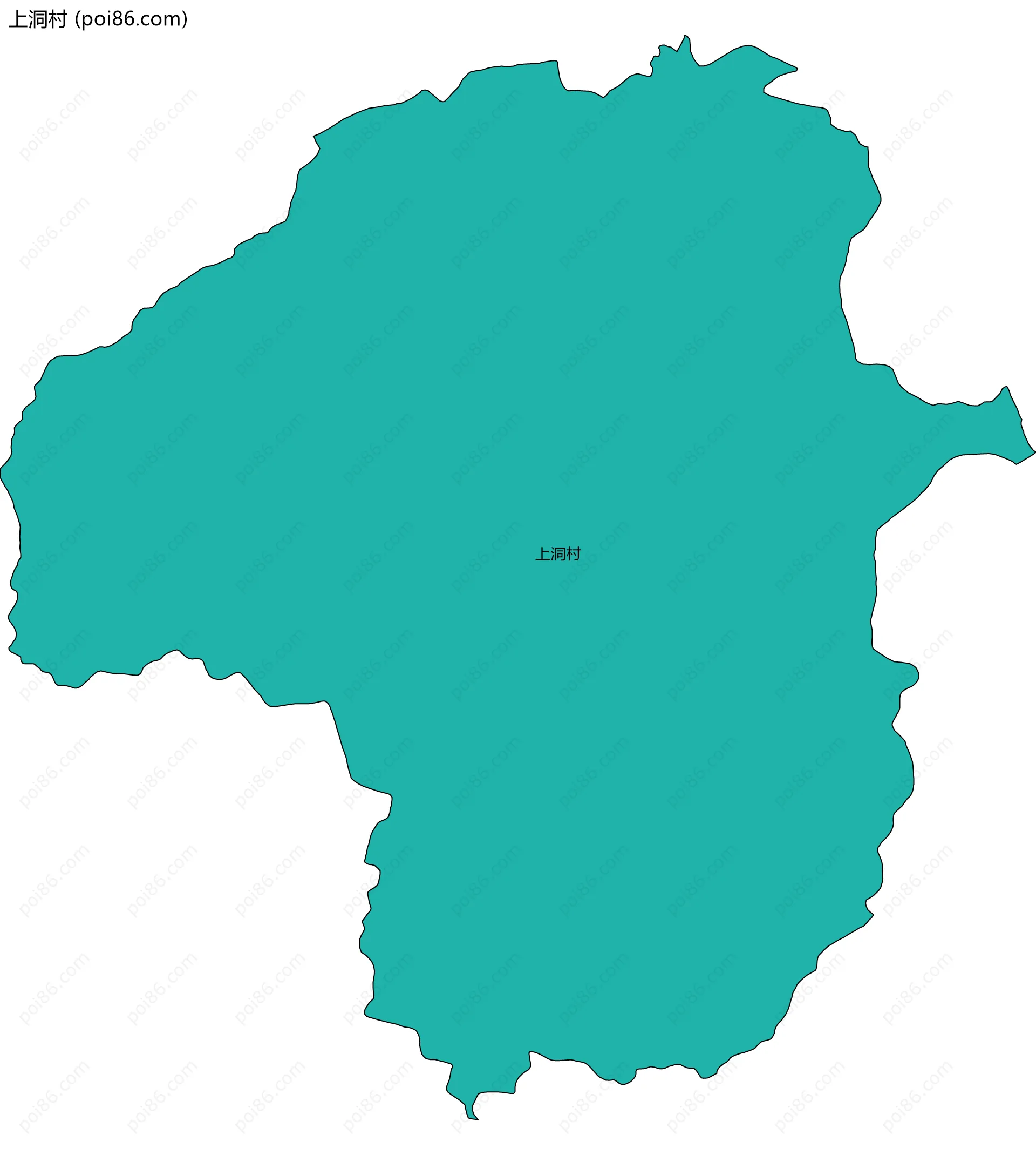 上洞村边界地图