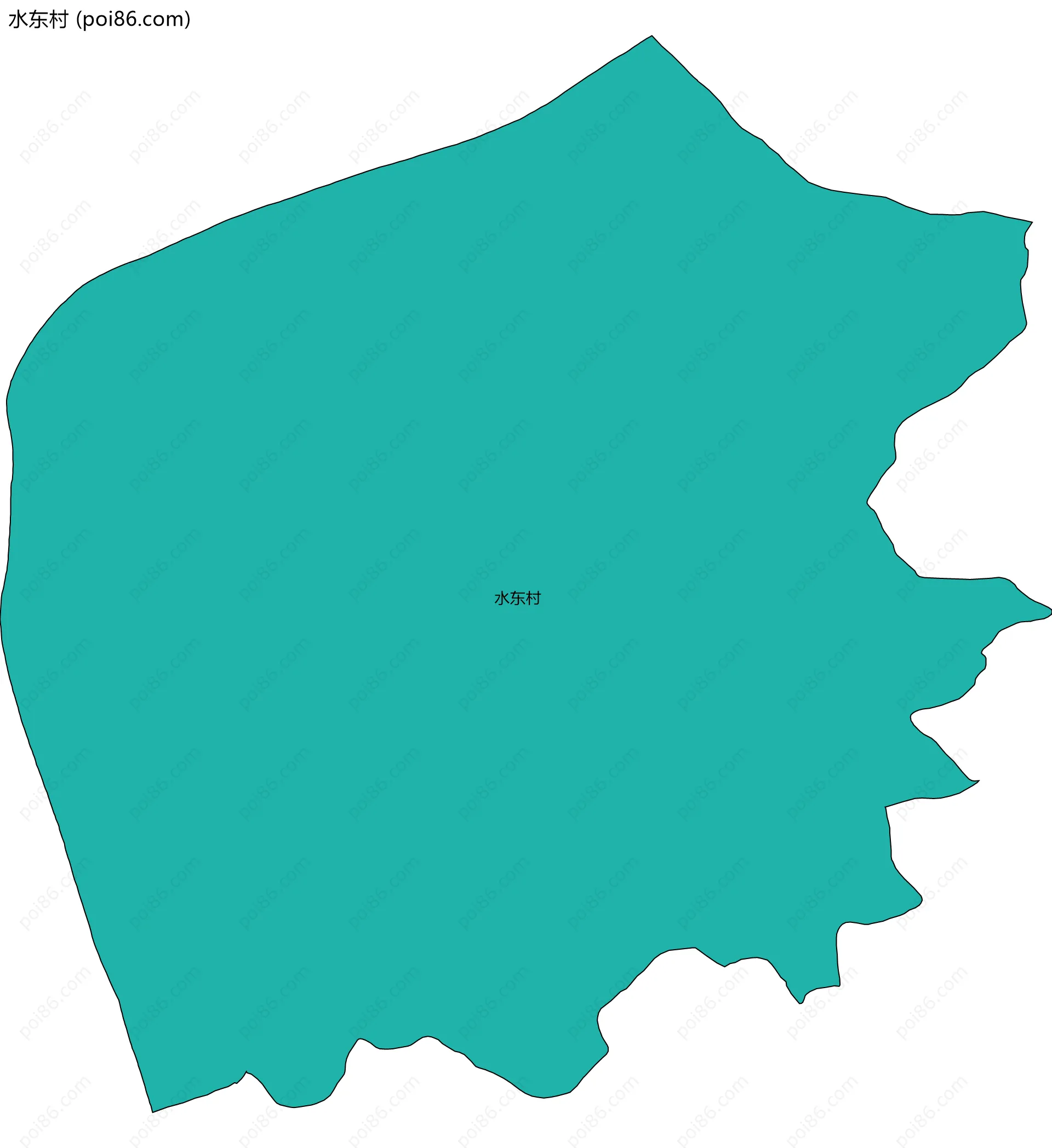 水东村边界地图