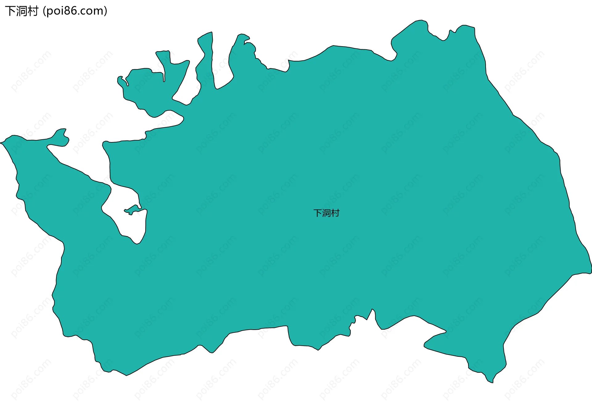 下洞村边界地图