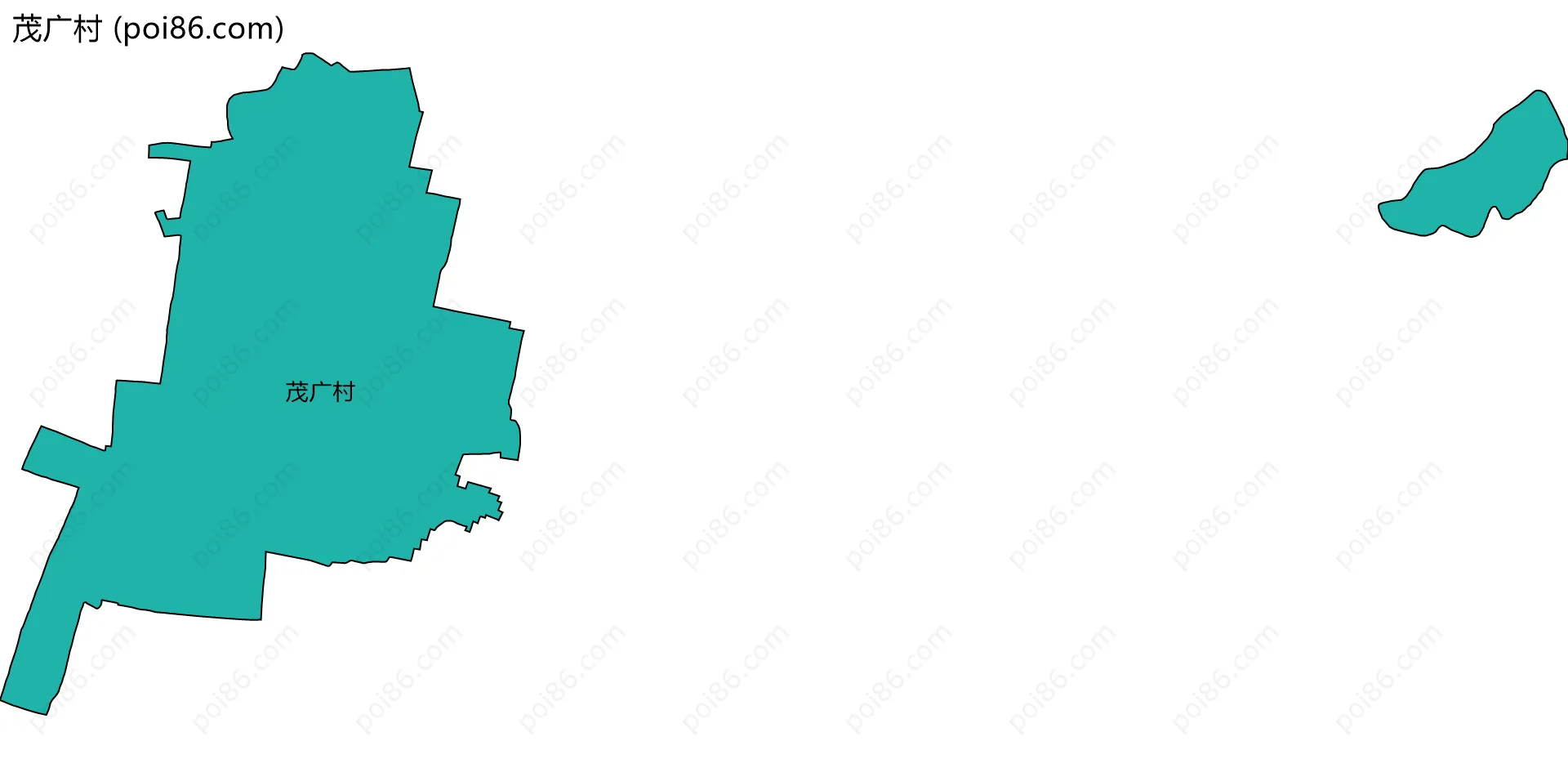 茂广村边界地图