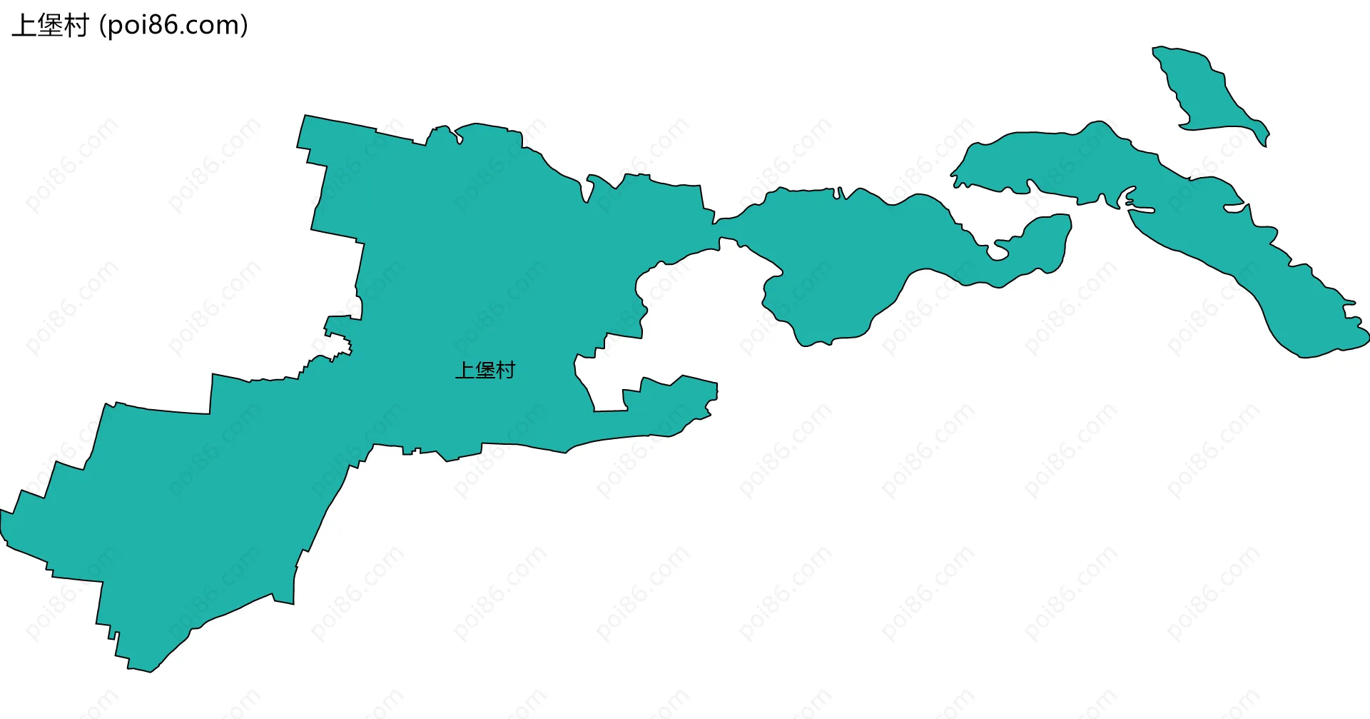 上堡村边界地图