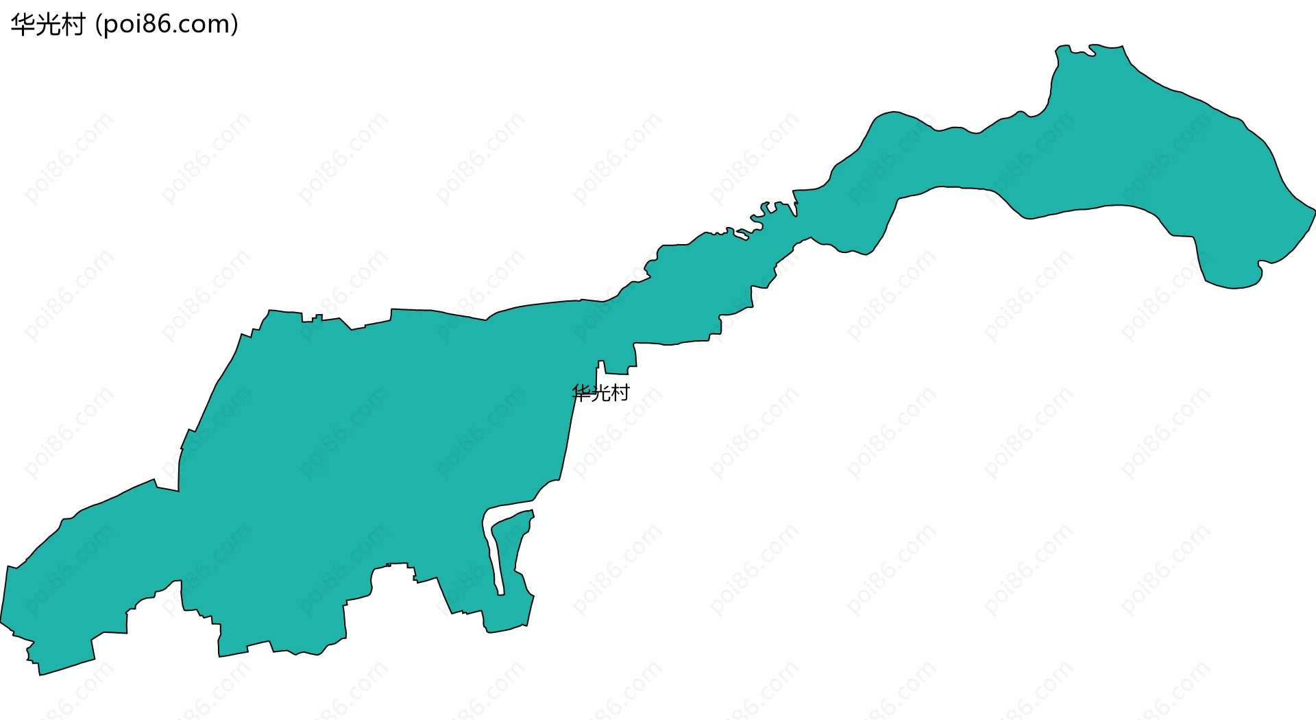 华光村边界地图