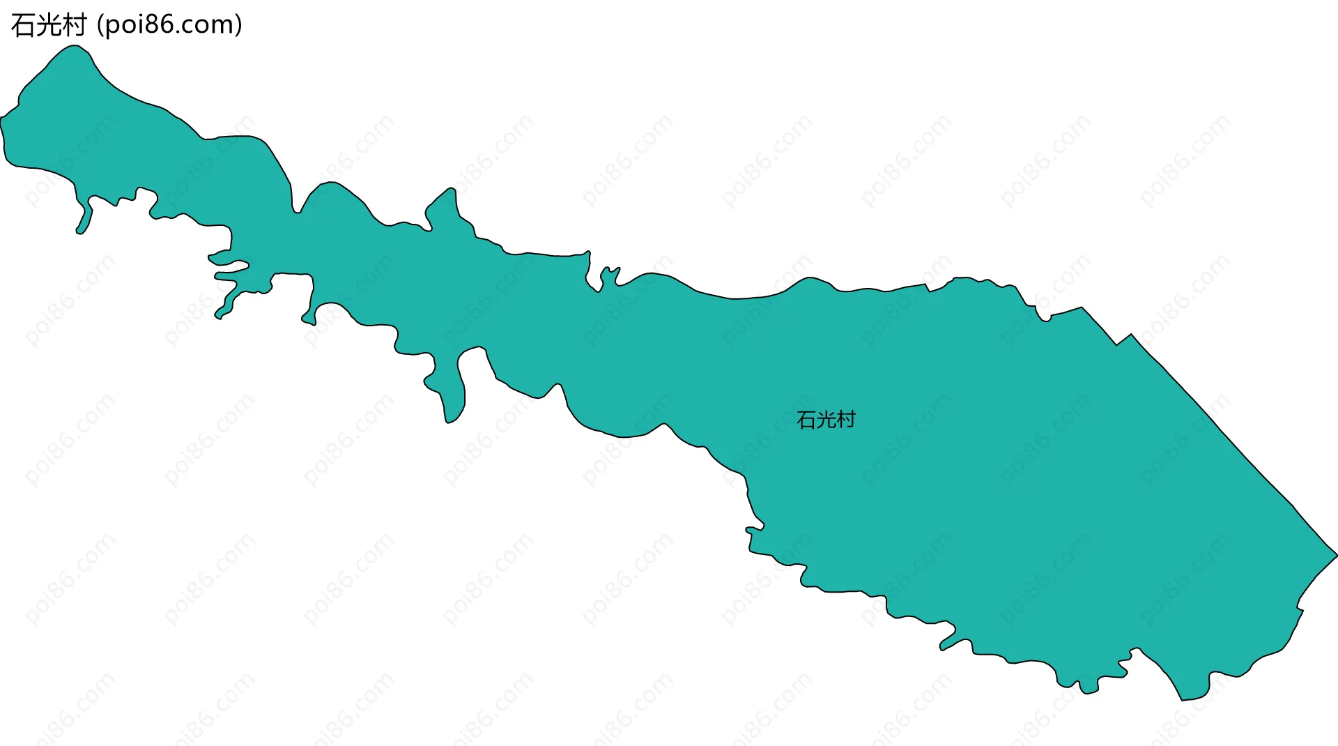 石光村边界地图