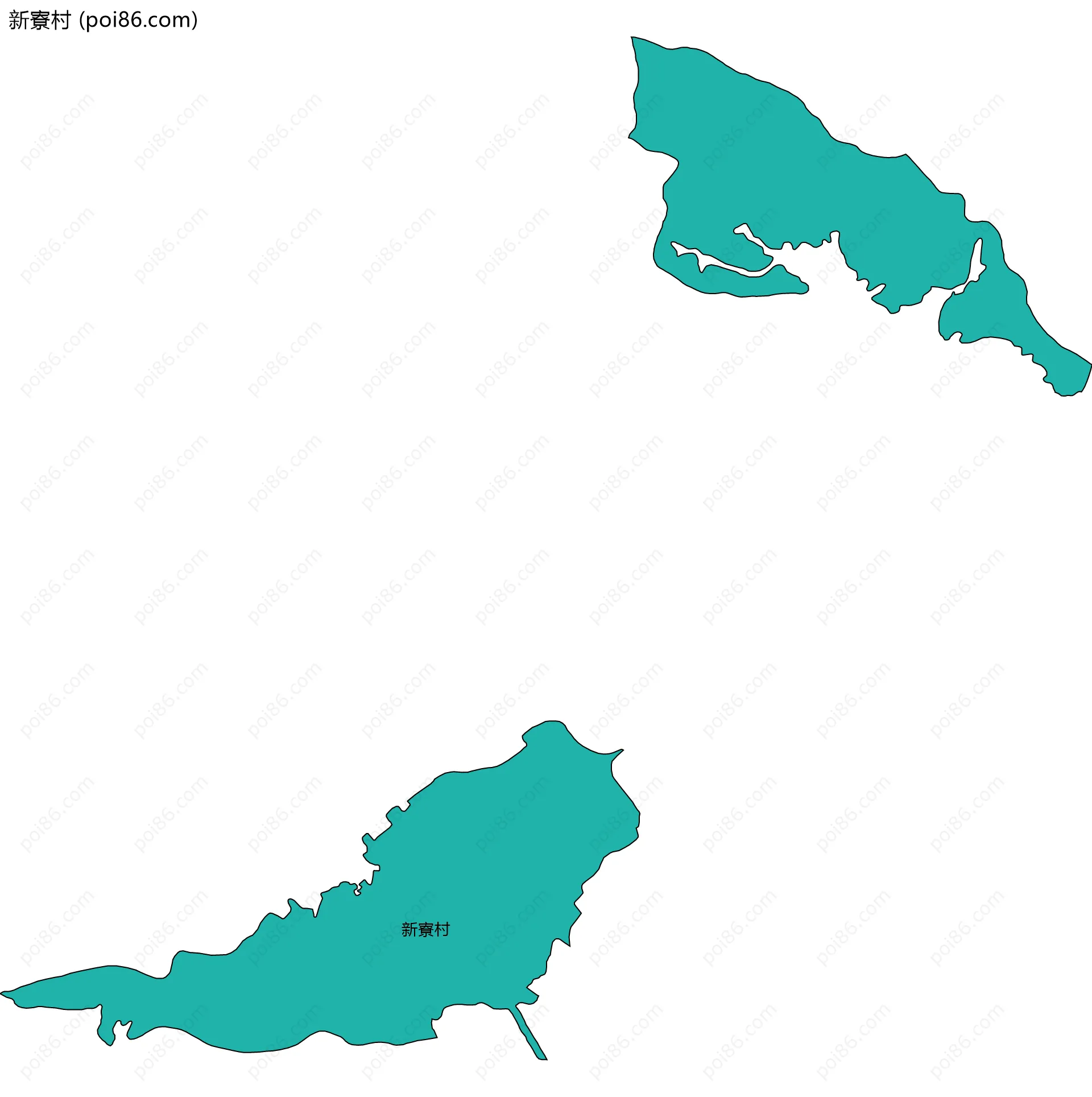 新寮村边界地图