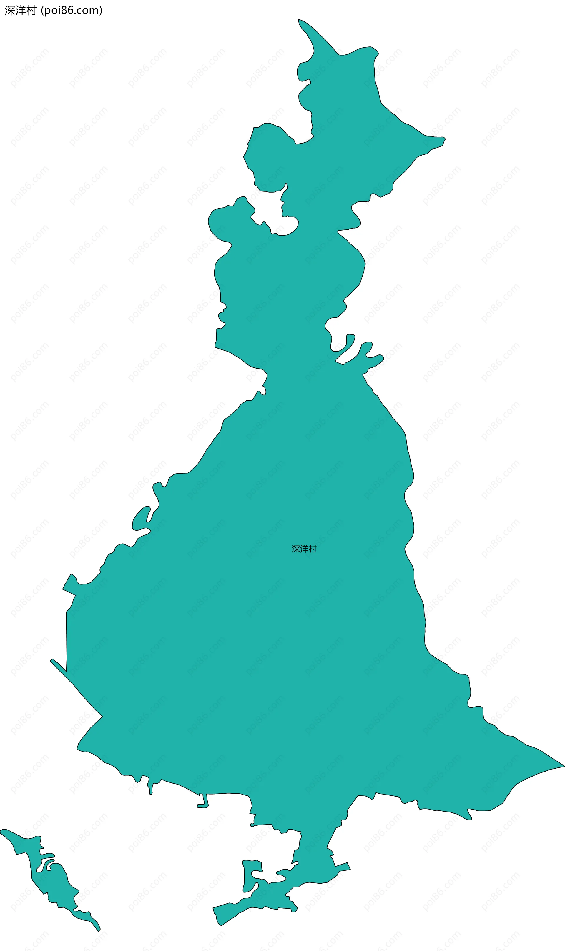 深洋村边界地图