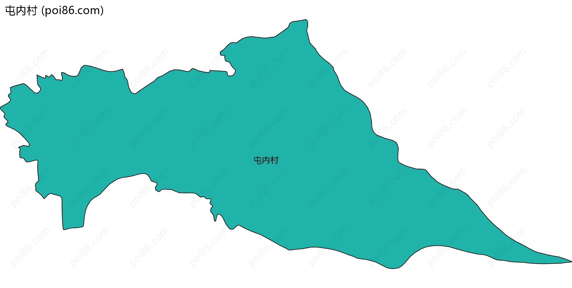 屯内村边界地图