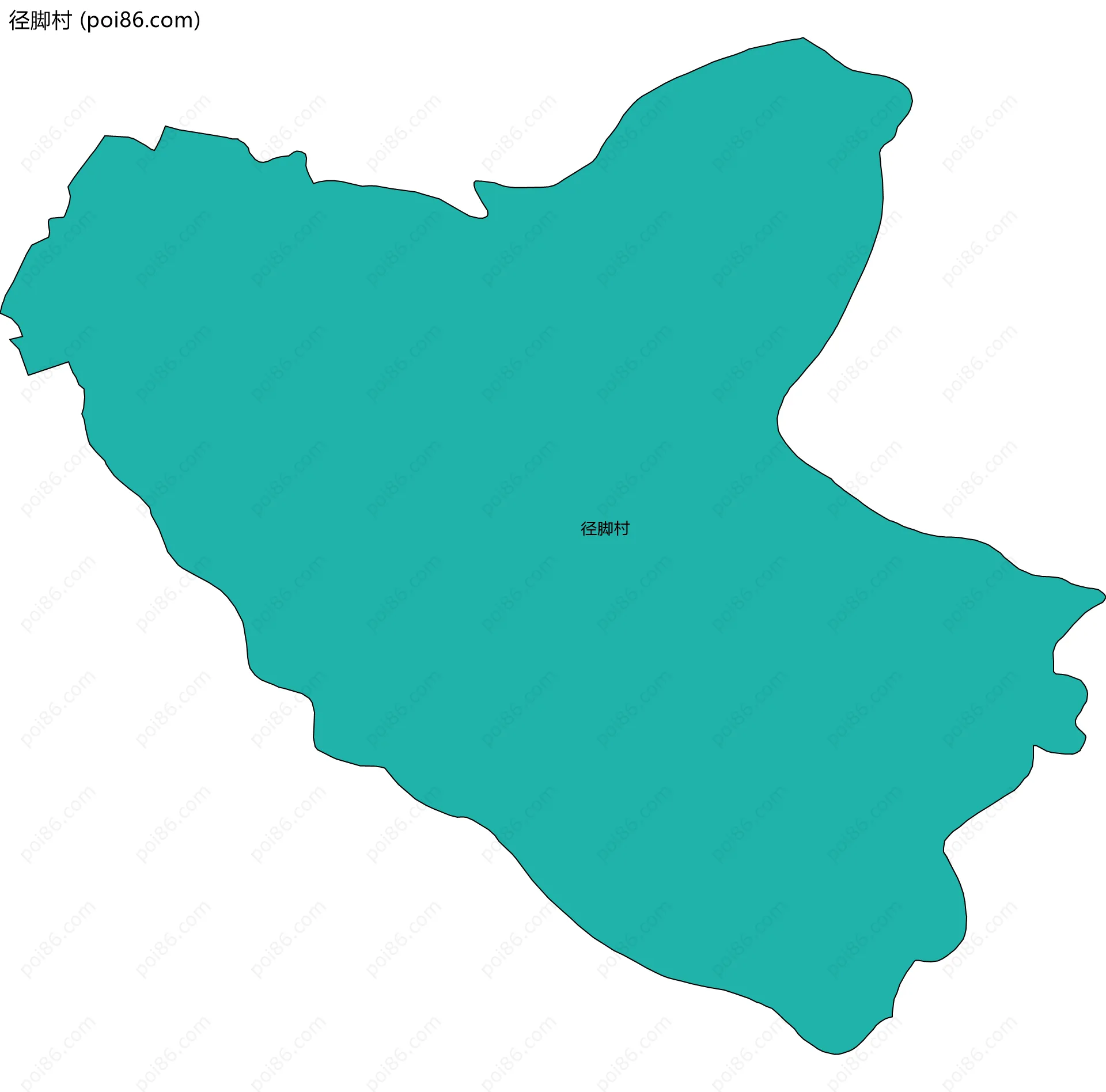 径脚村边界地图