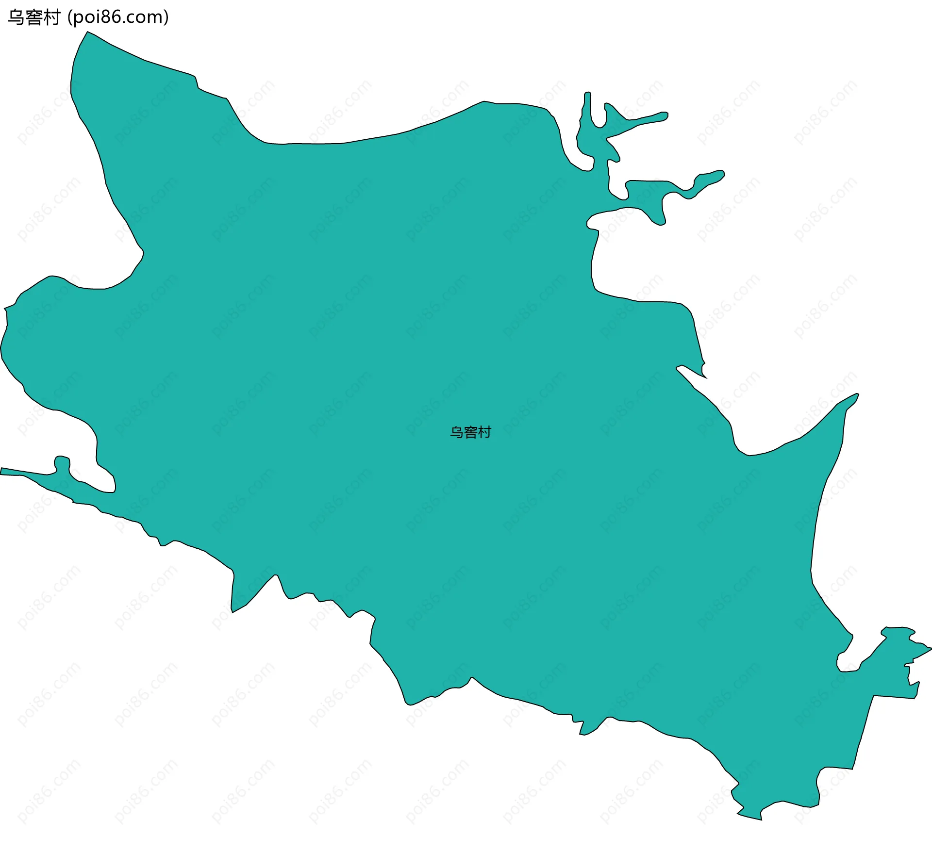 乌窖村边界地图