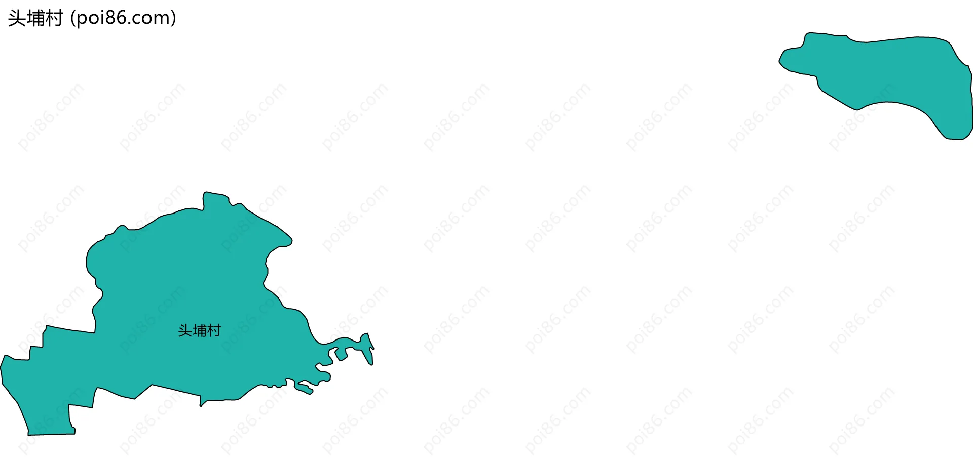 头埔村边界地图