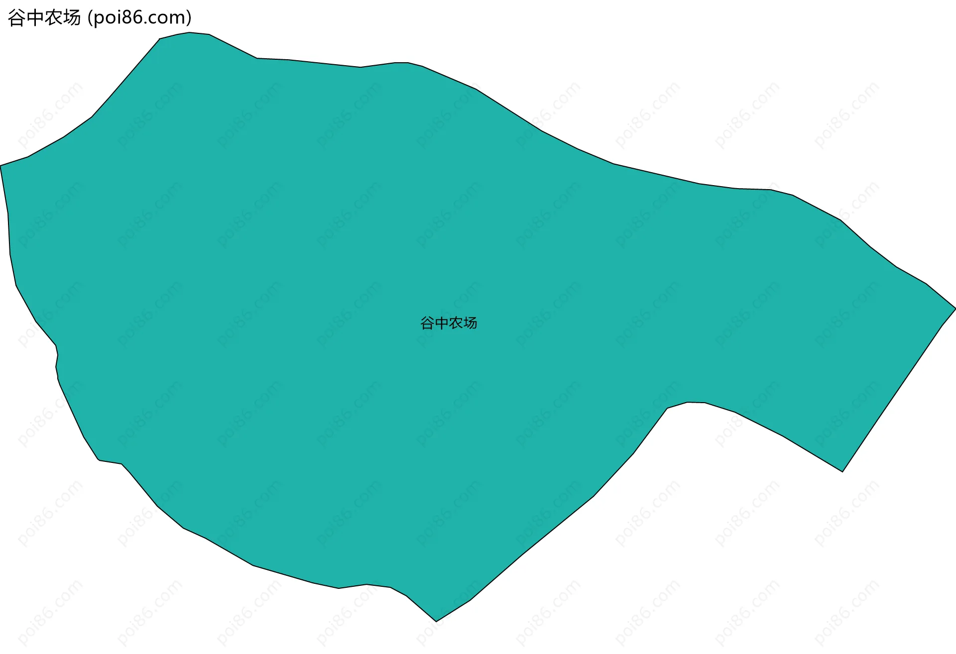 谷中农场边界地图
