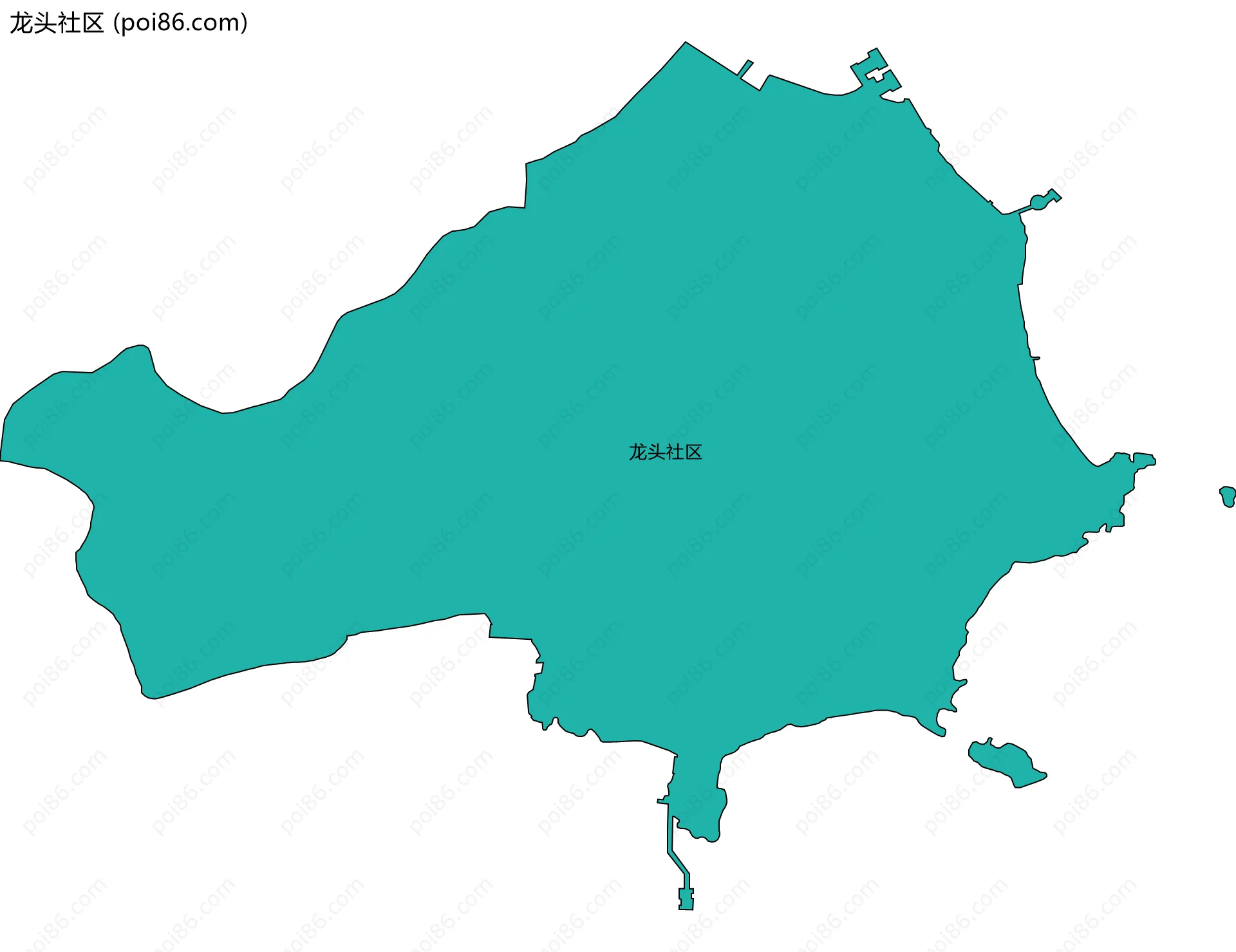 龙头社区边界地图