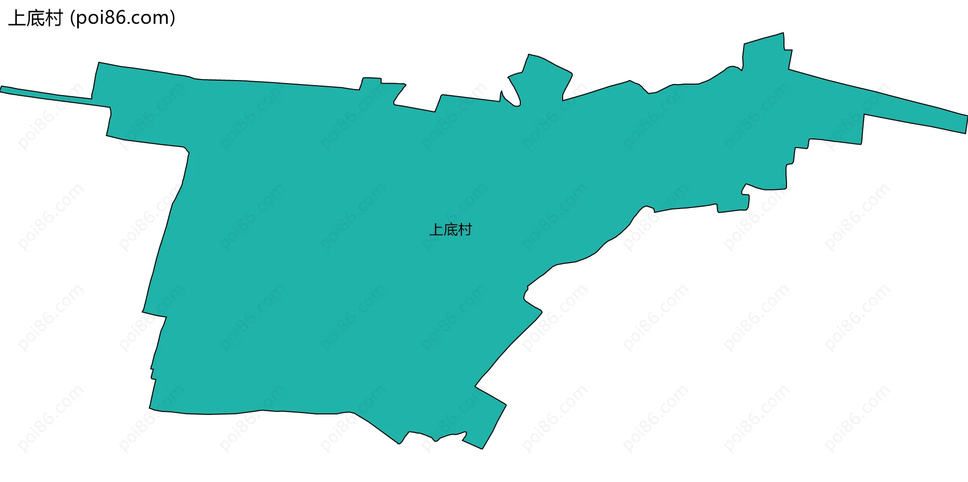上底村边界地图