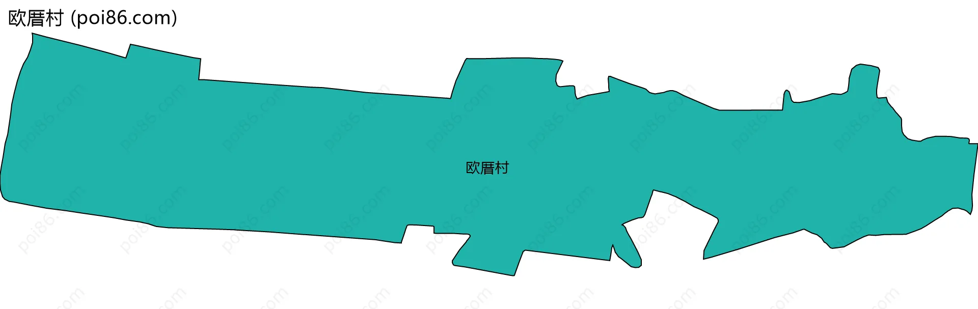 欧厝村边界地图