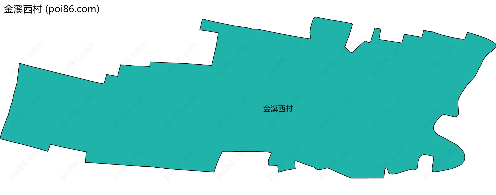 金溪西村边界地图
