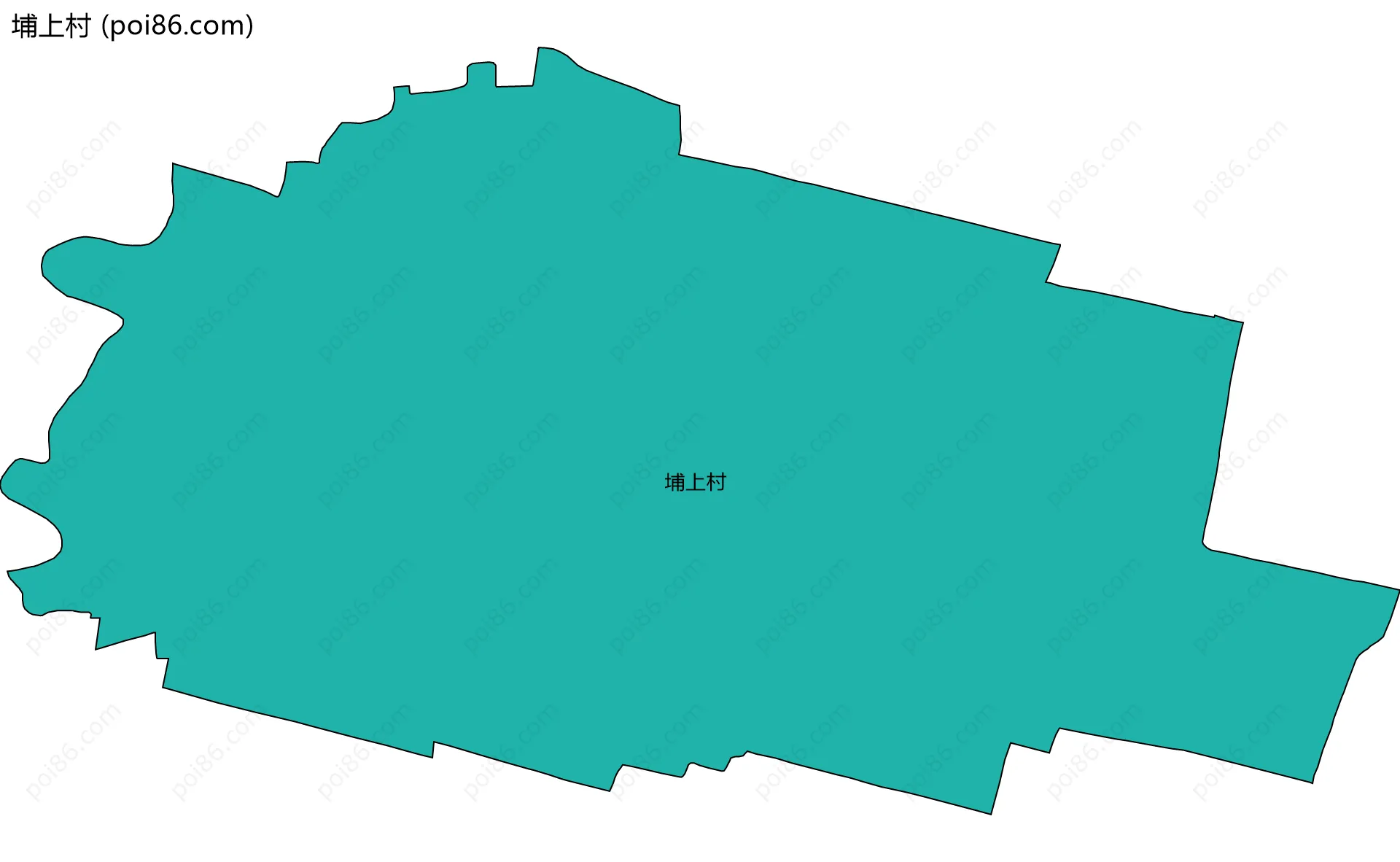 埔上村边界地图
