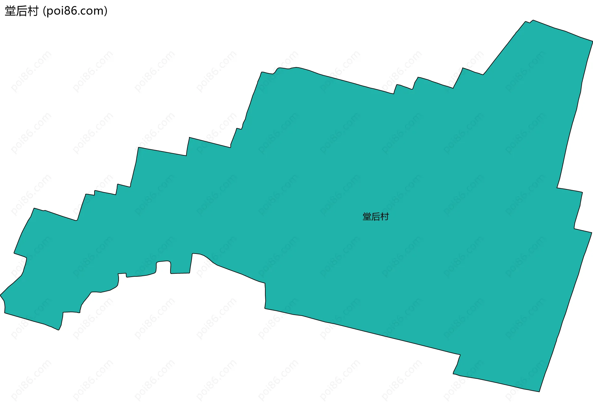堂后村边界地图