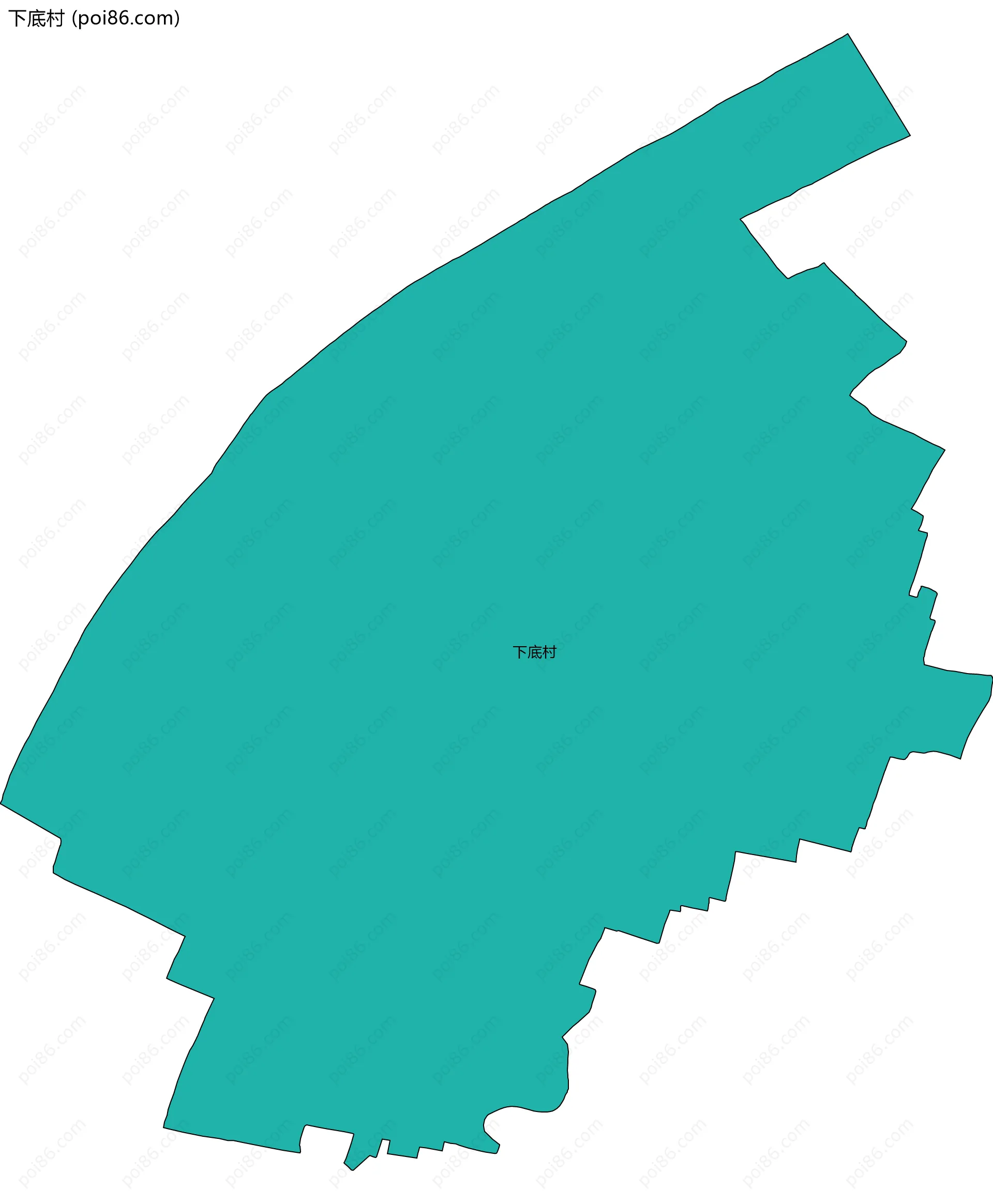 下底村边界地图