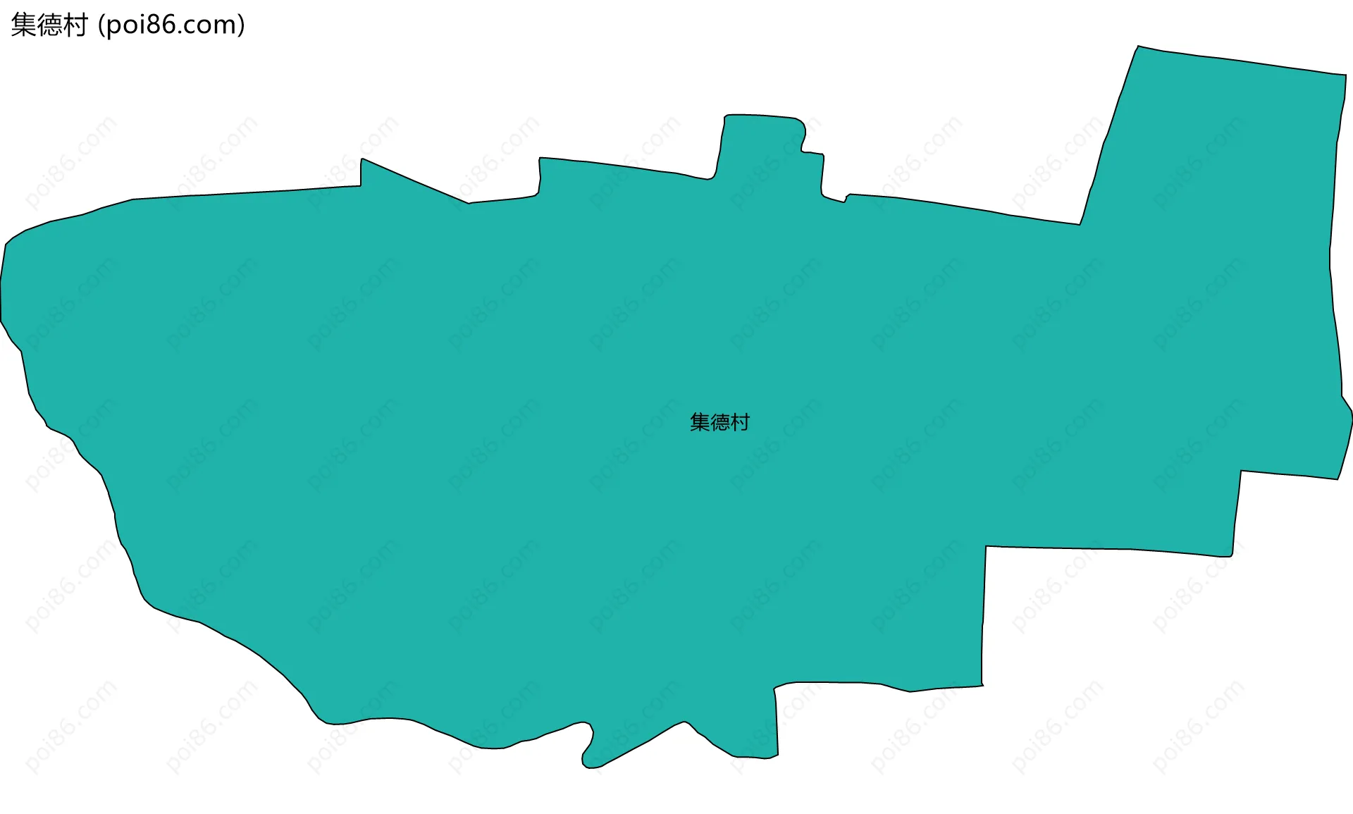 集德村边界地图