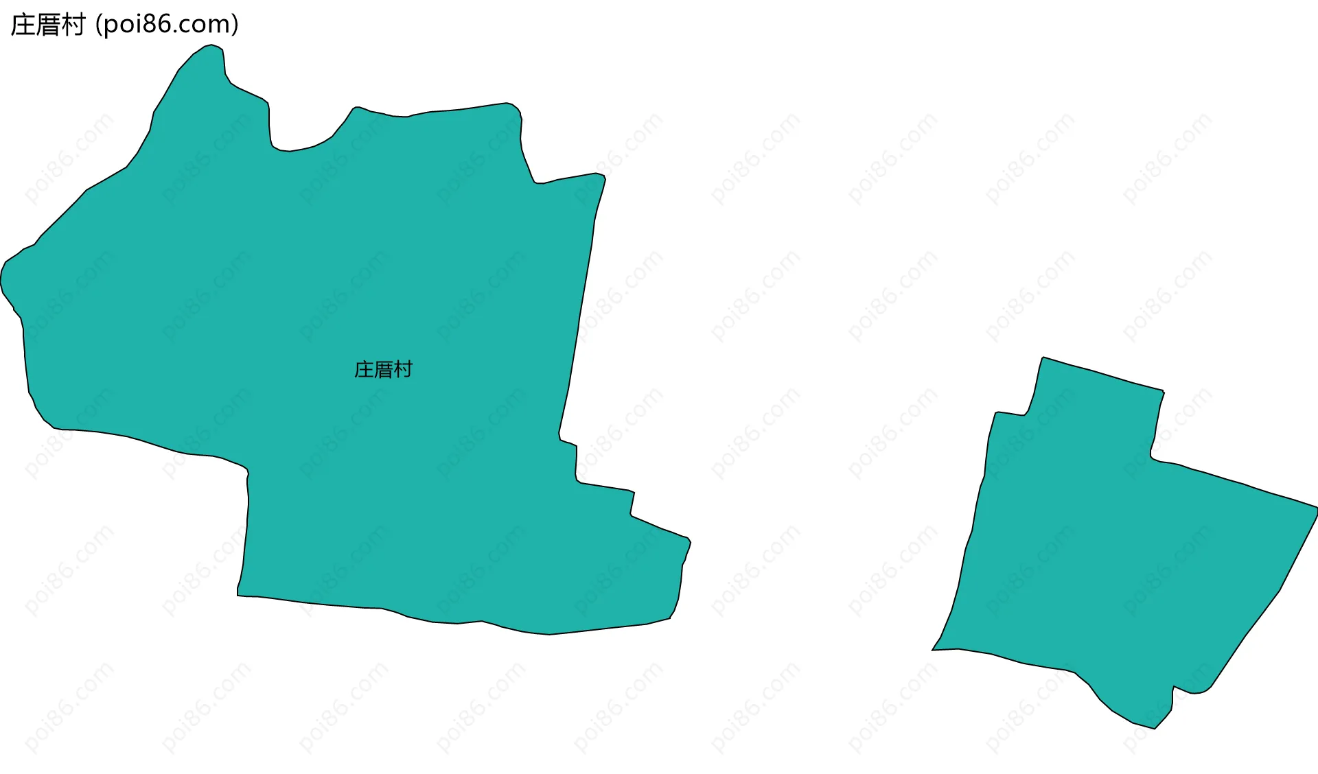 庄厝村边界地图