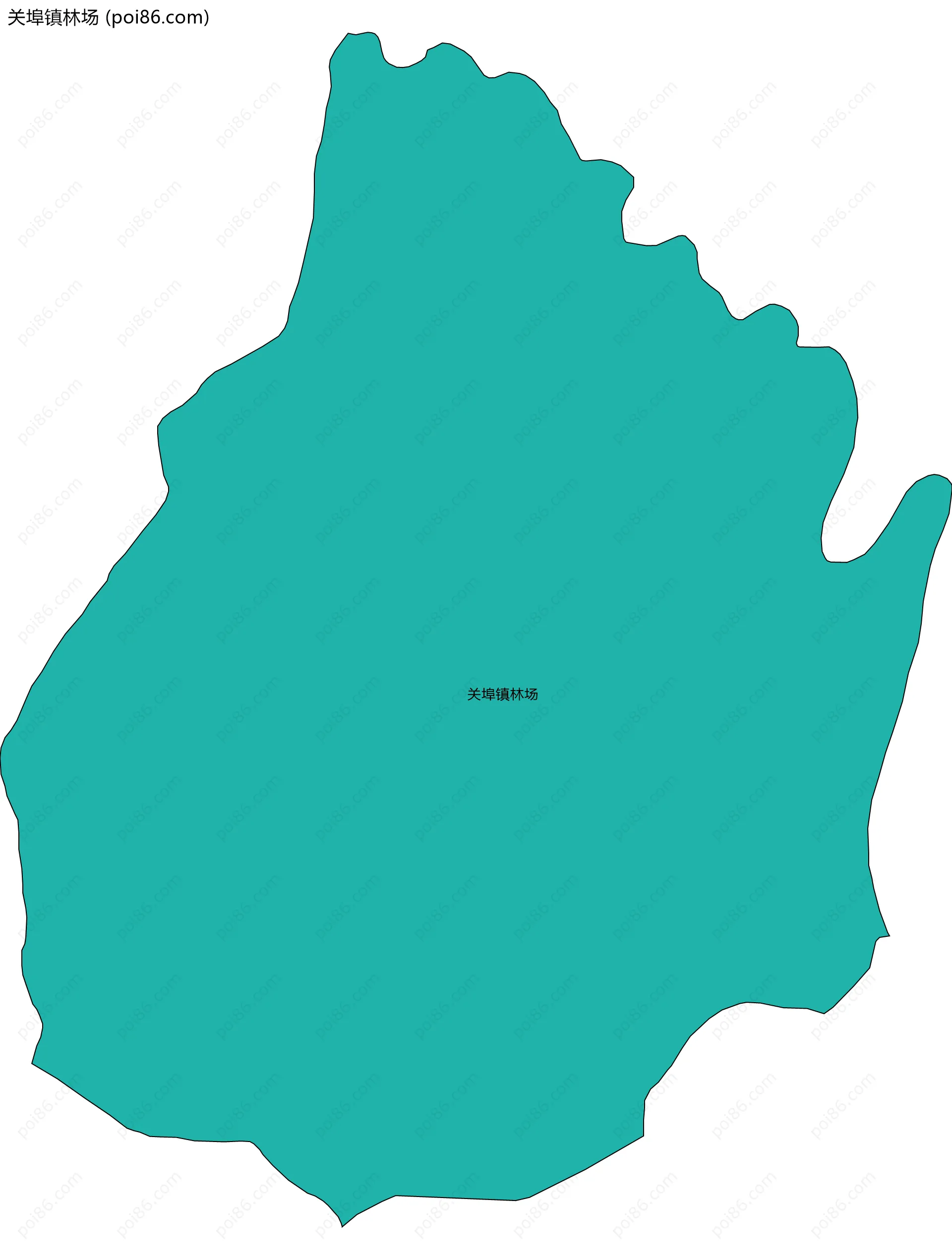关埠镇林场边界地图