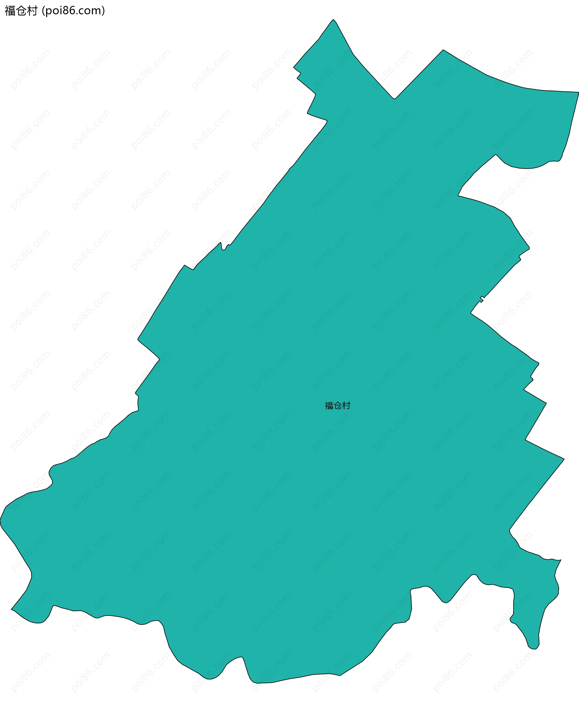 福仓村边界地图