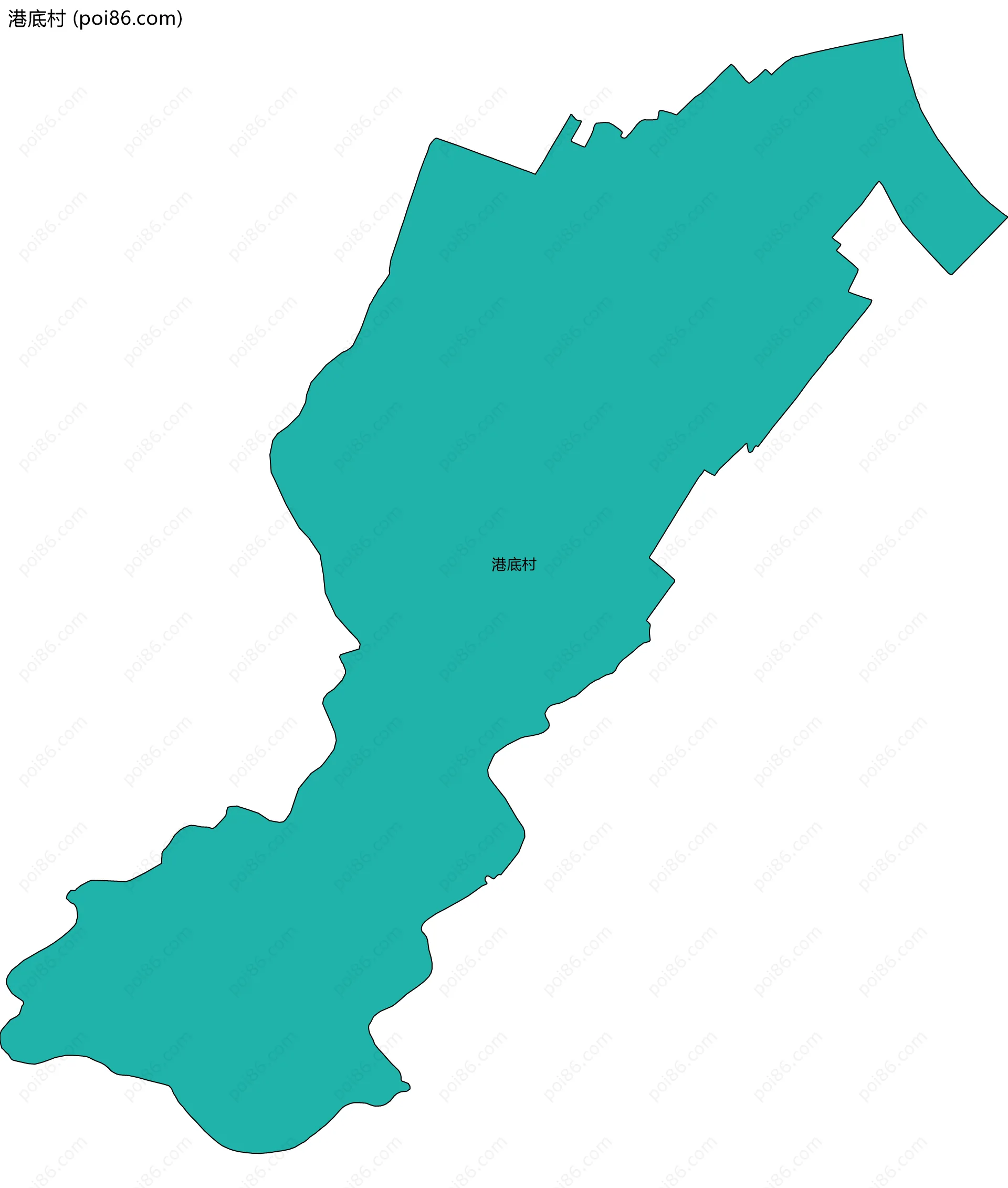 港底村边界地图