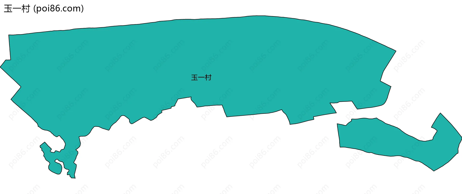 玉一村边界地图