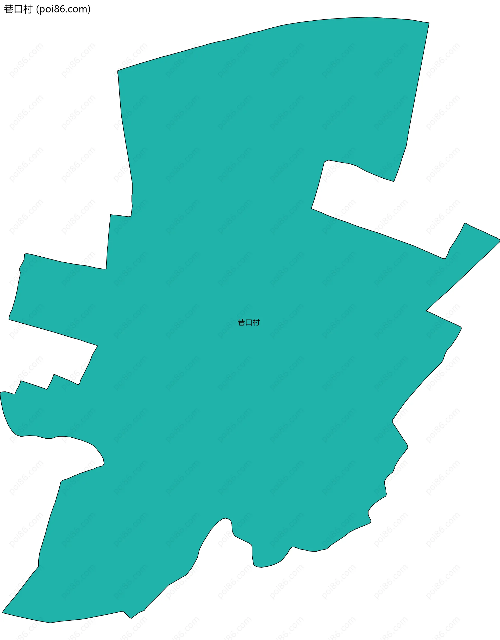 巷口村边界地图