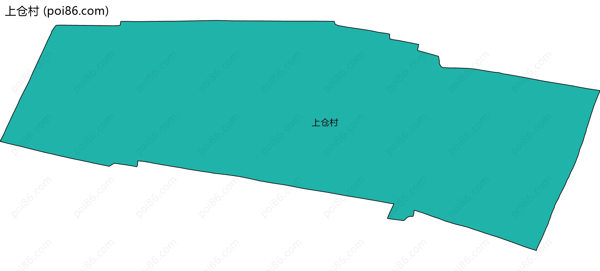 上仓村边界地图