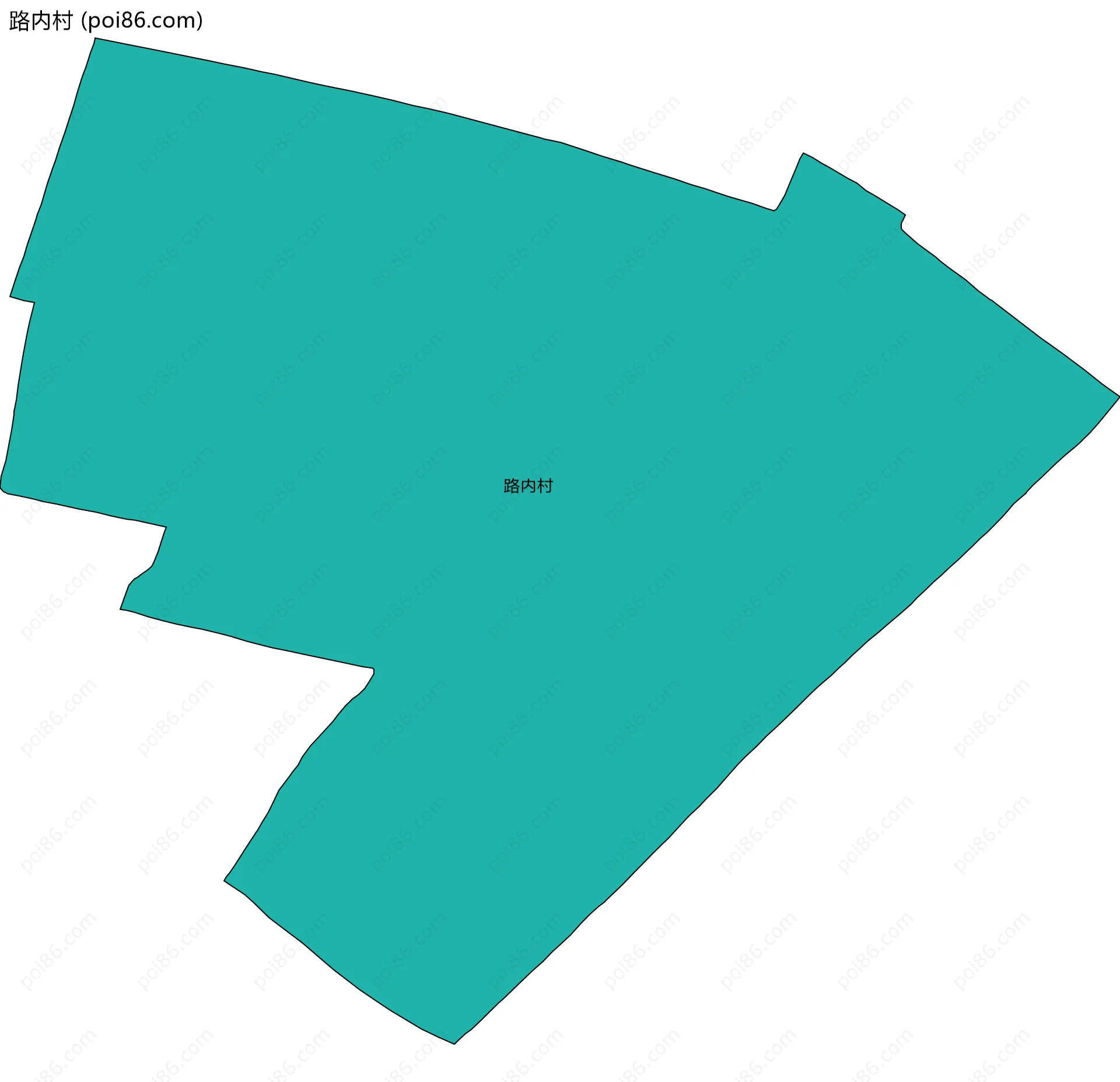 路内村边界地图