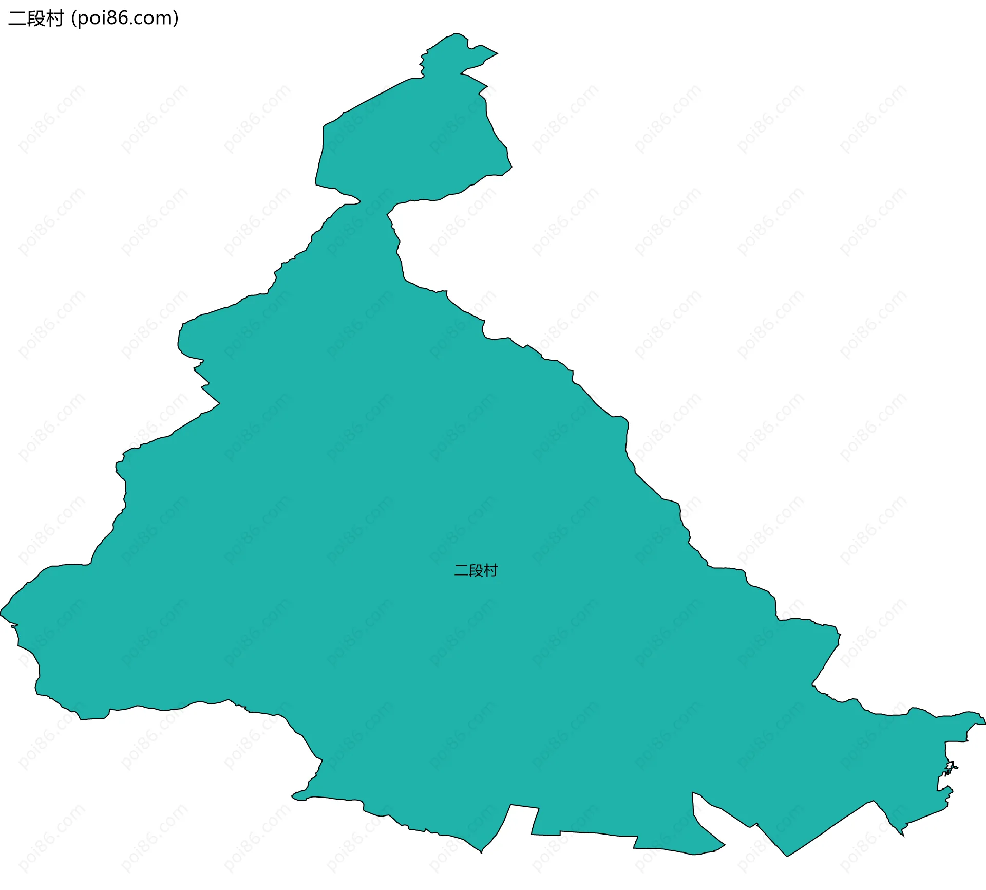 二段村边界地图