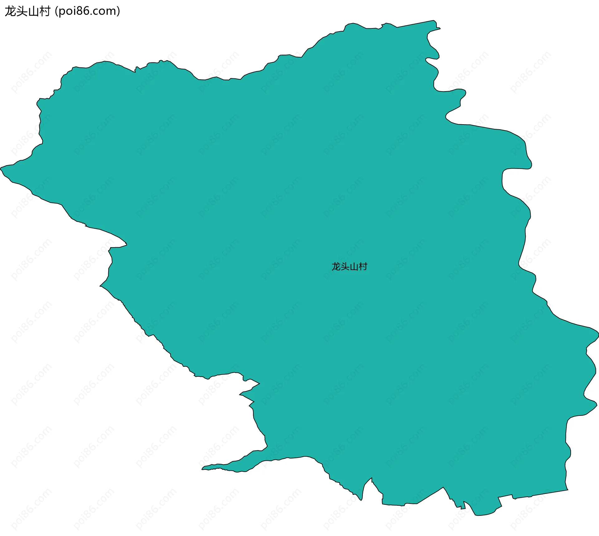 龙头山村边界地图