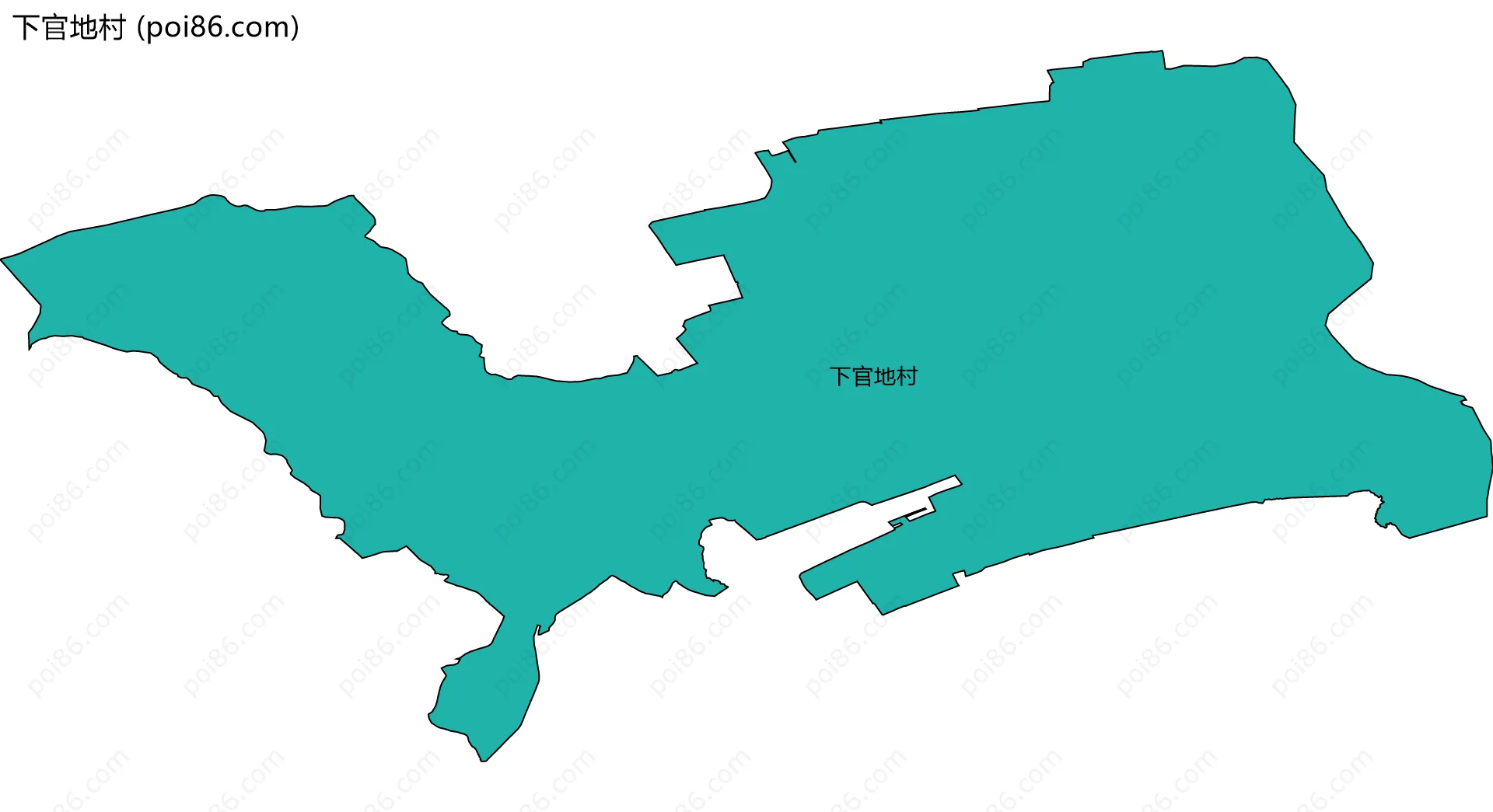 下官地村边界地图