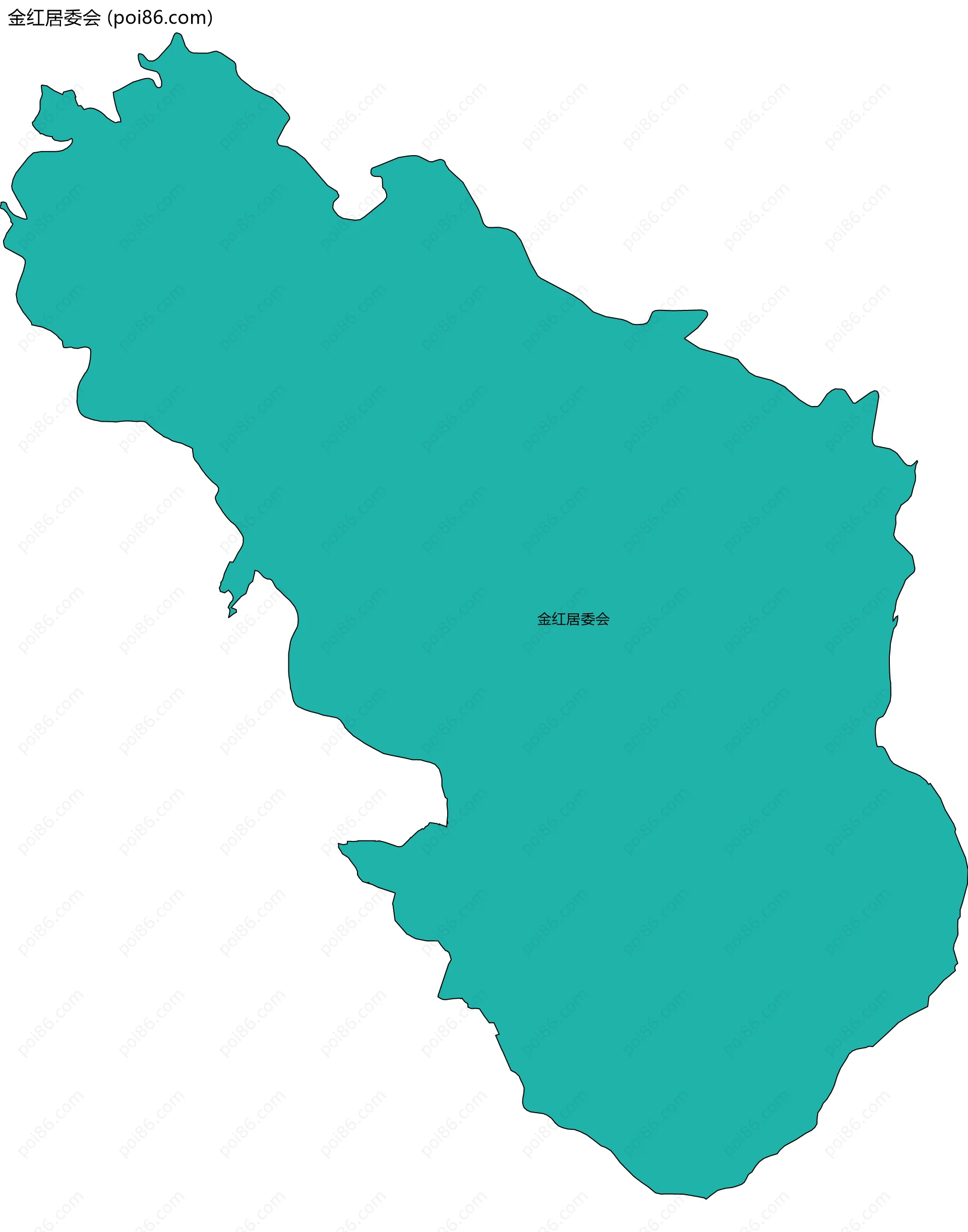 金红居委会边界地图