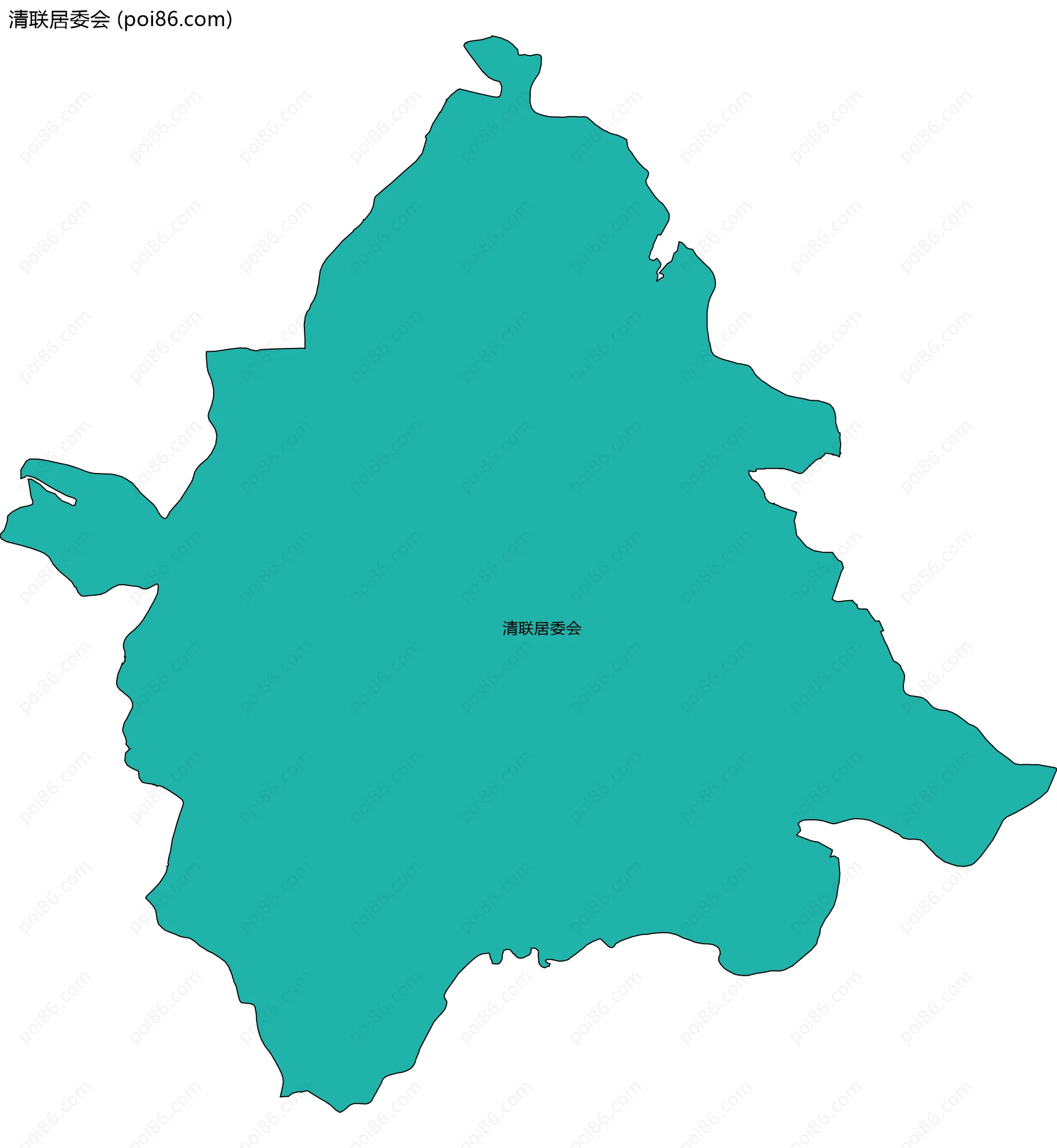 清联居委会边界地图