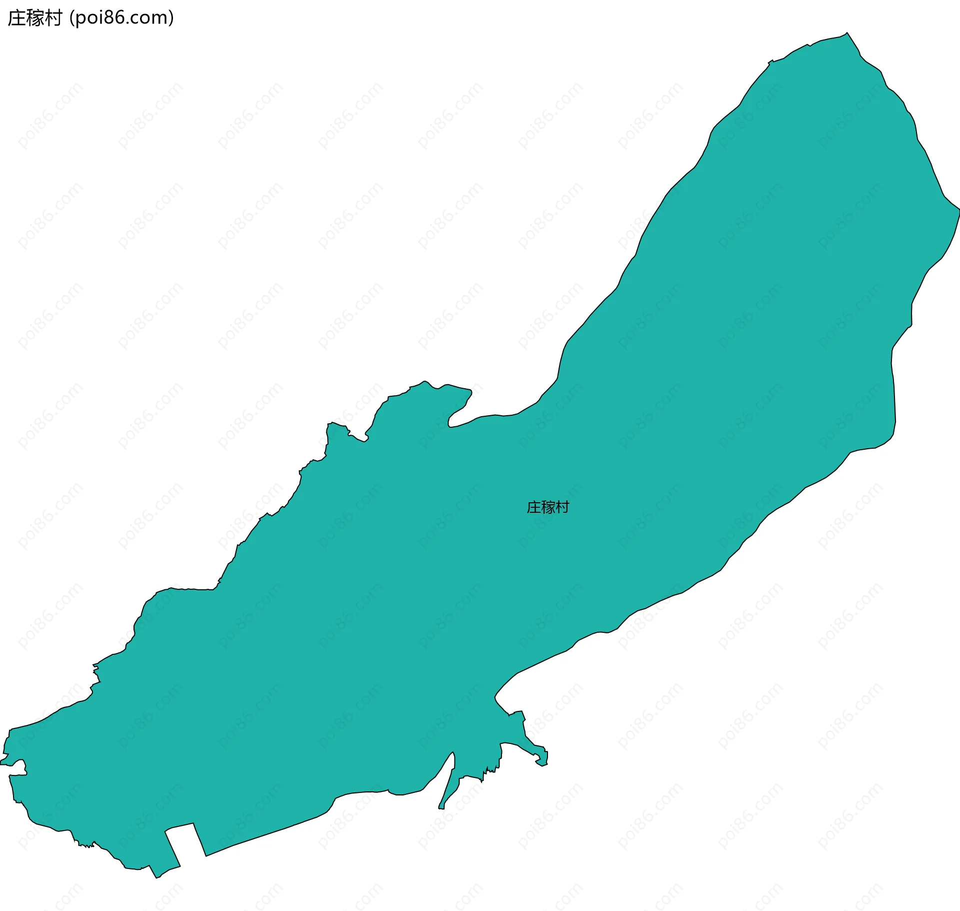 庄稼村边界地图