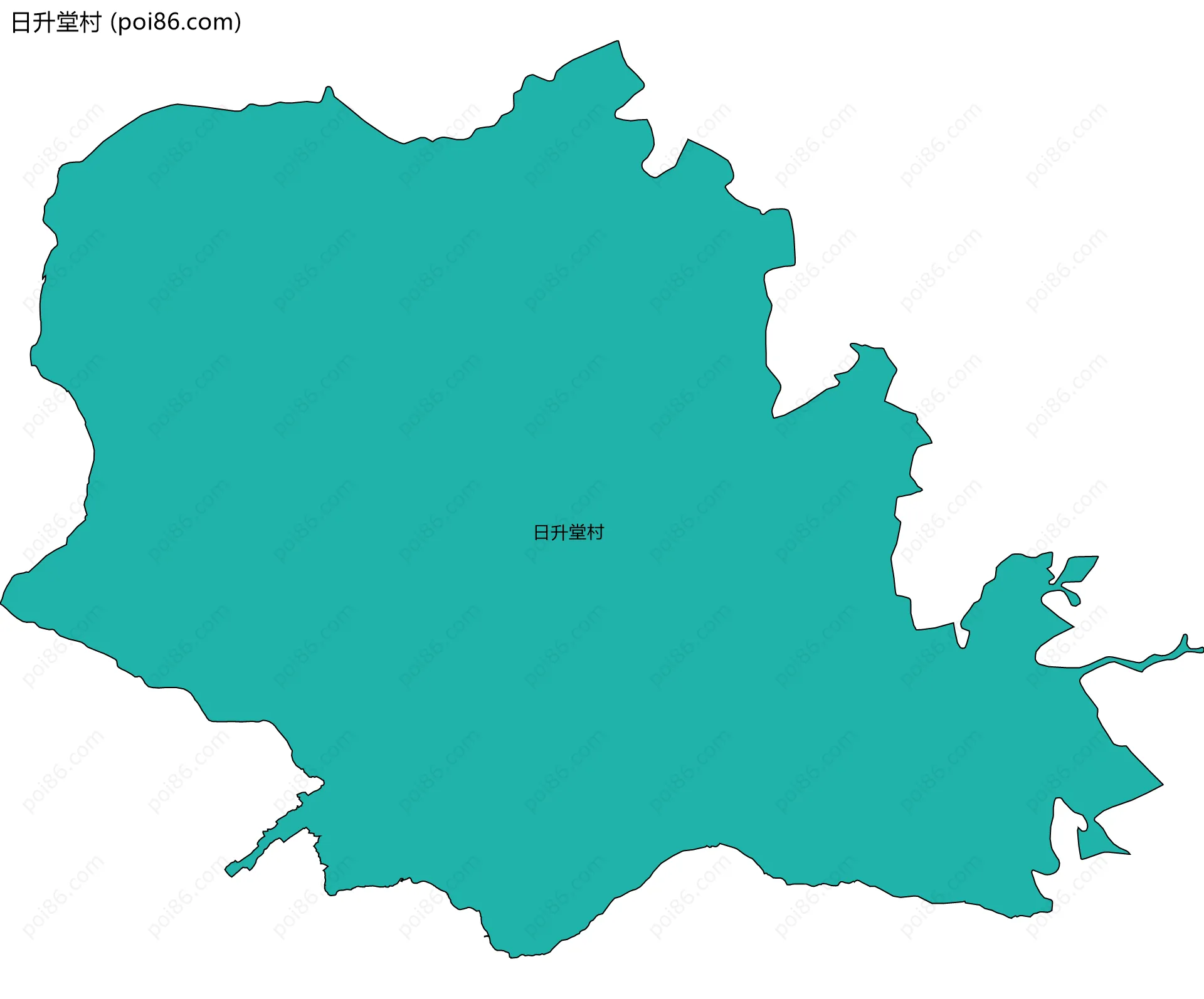 日升堂村边界地图